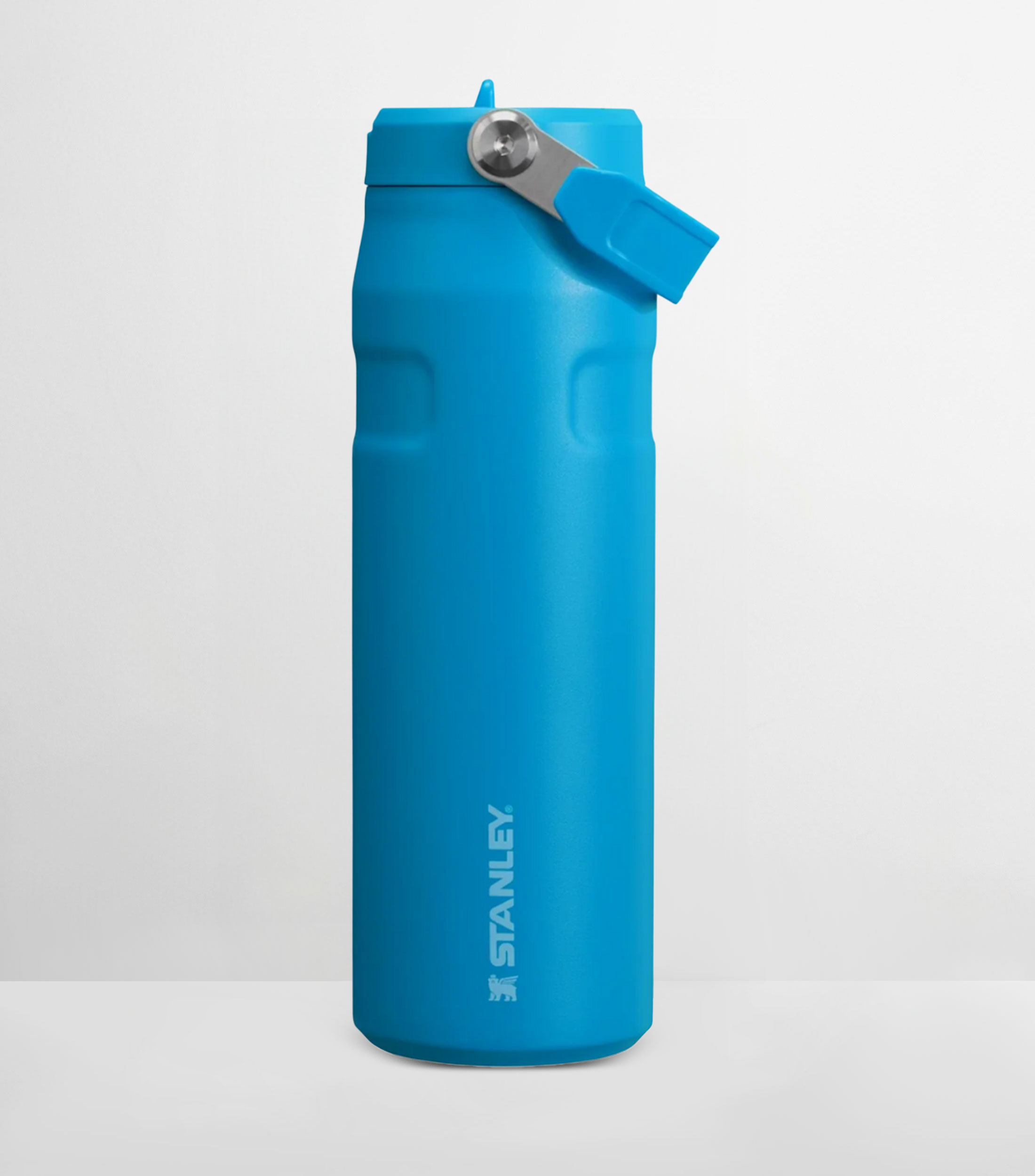 Botella Stanley Aerolight Flip Straw azul en acero inoxidable, 709 ml