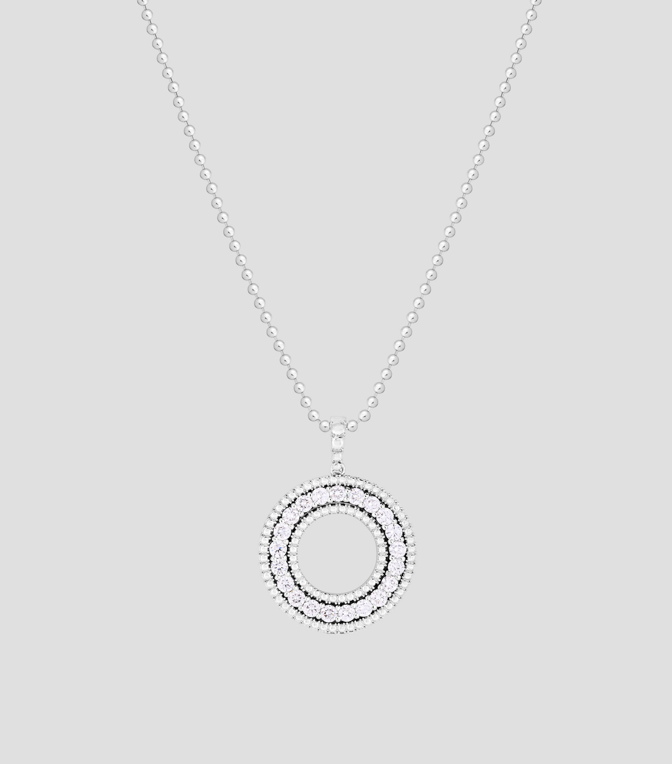 Collar con dije en oro blanco de 18 Kilates Siena Mujer