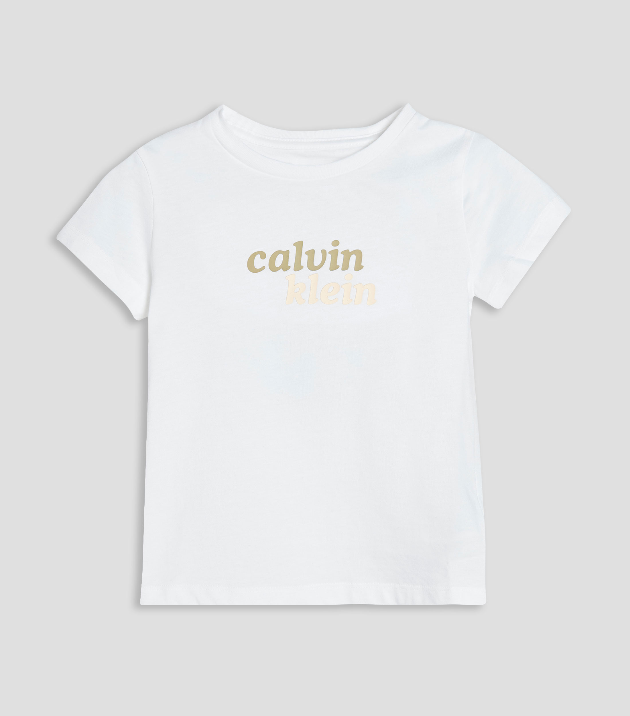 Playera cuello redondo manga corta lisa Niña