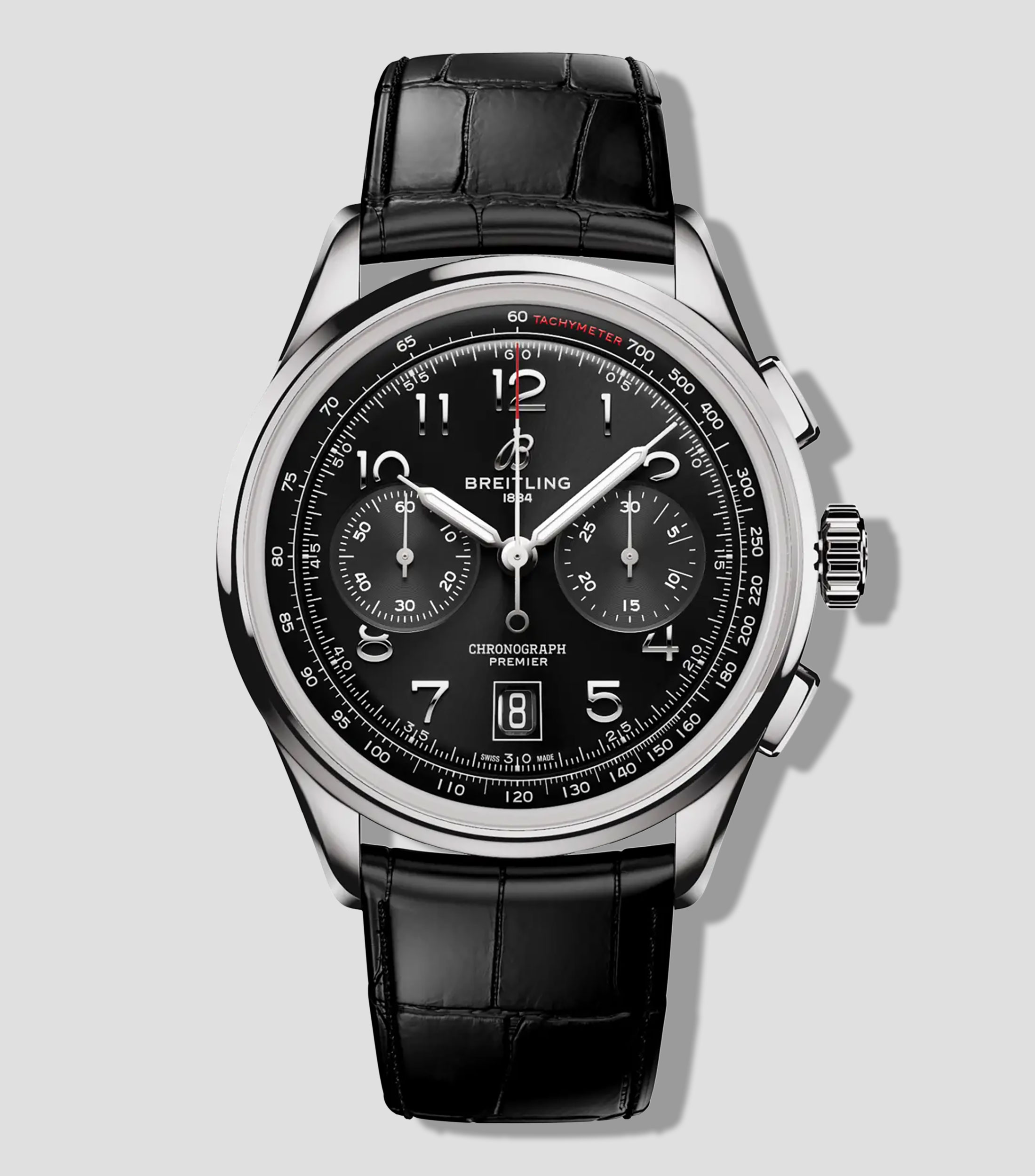 Reloj para Hombre Premier De Vestir Plateado, Negro