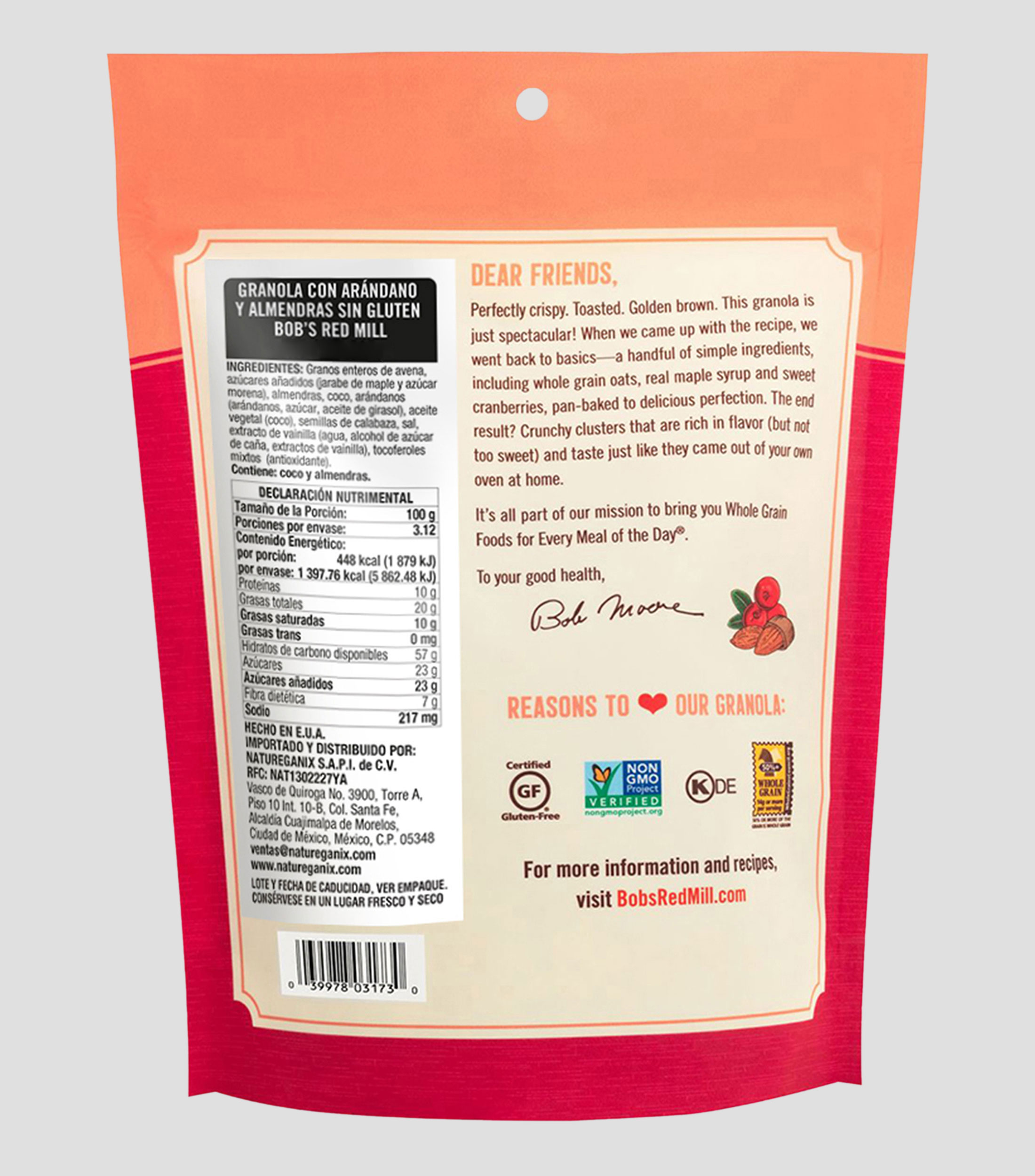 Granola Cranberry Almond, 312 g