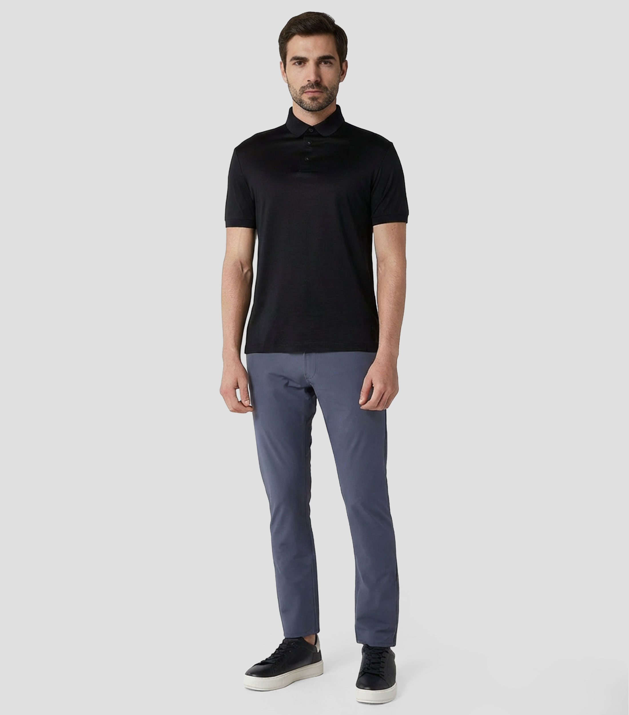 Playera tipo polo con manga corta Hombre
