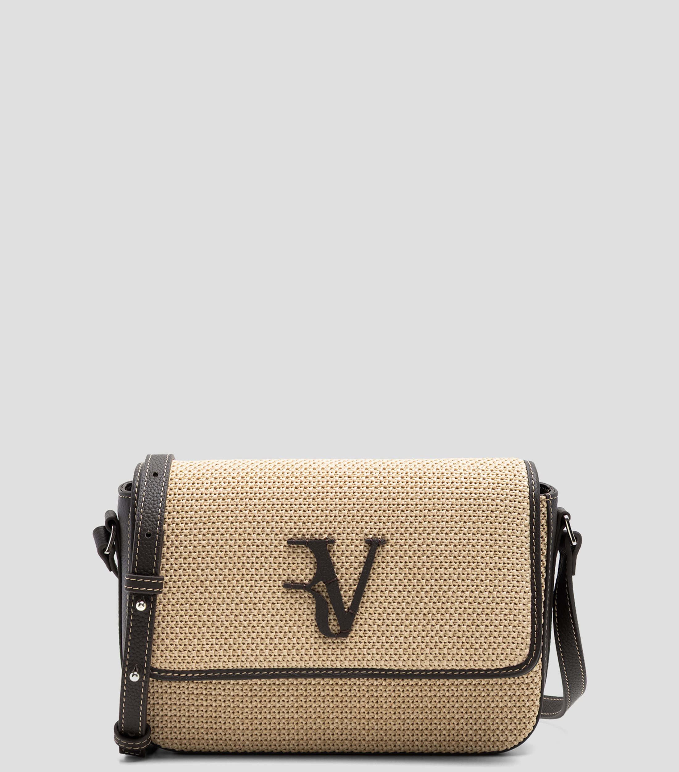 Bolsa crossbody beige en piel Vera Lisa Mujer