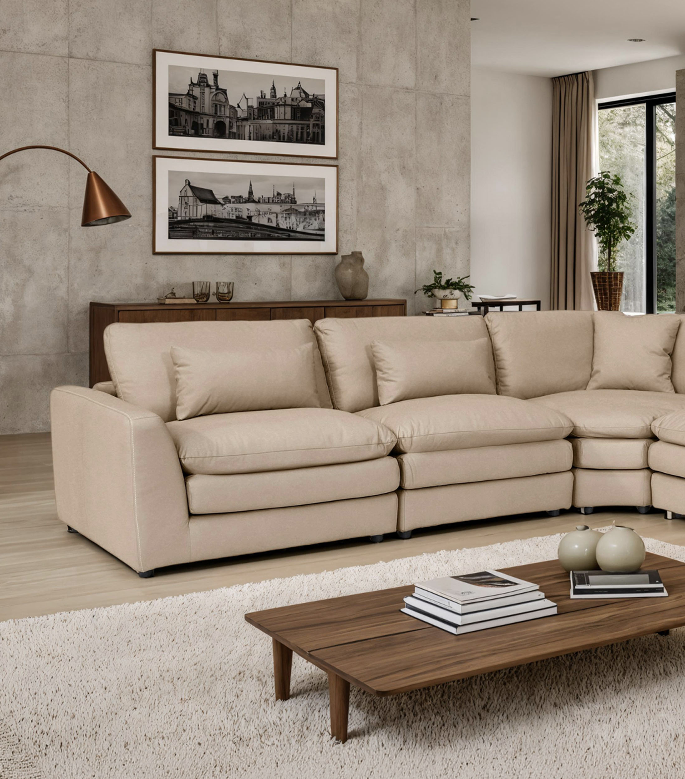 Sillón en piel Namur