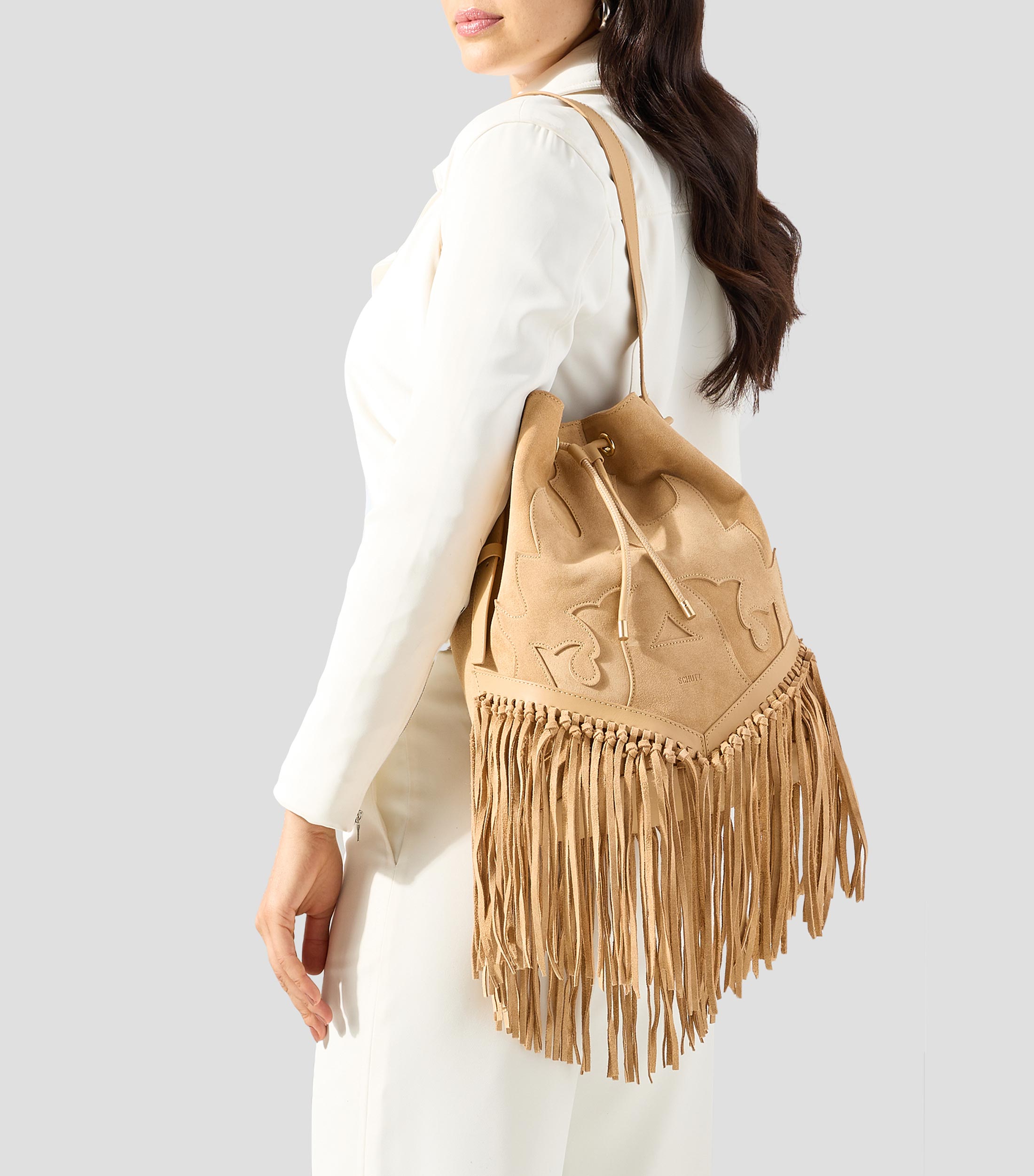 Bolsa tote café en piel Savannah lisa Mujer