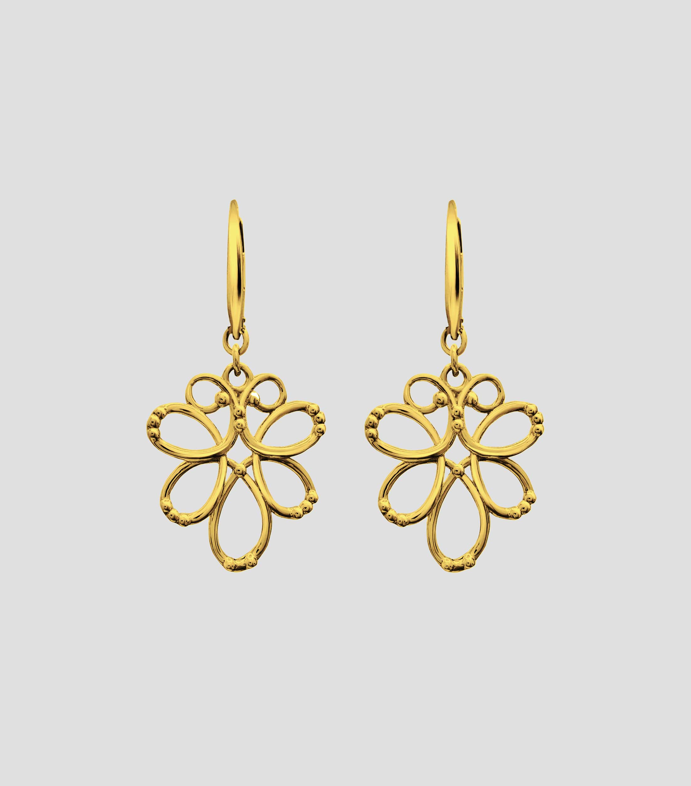 Aretes en plata .925 alargados modulo Mujer