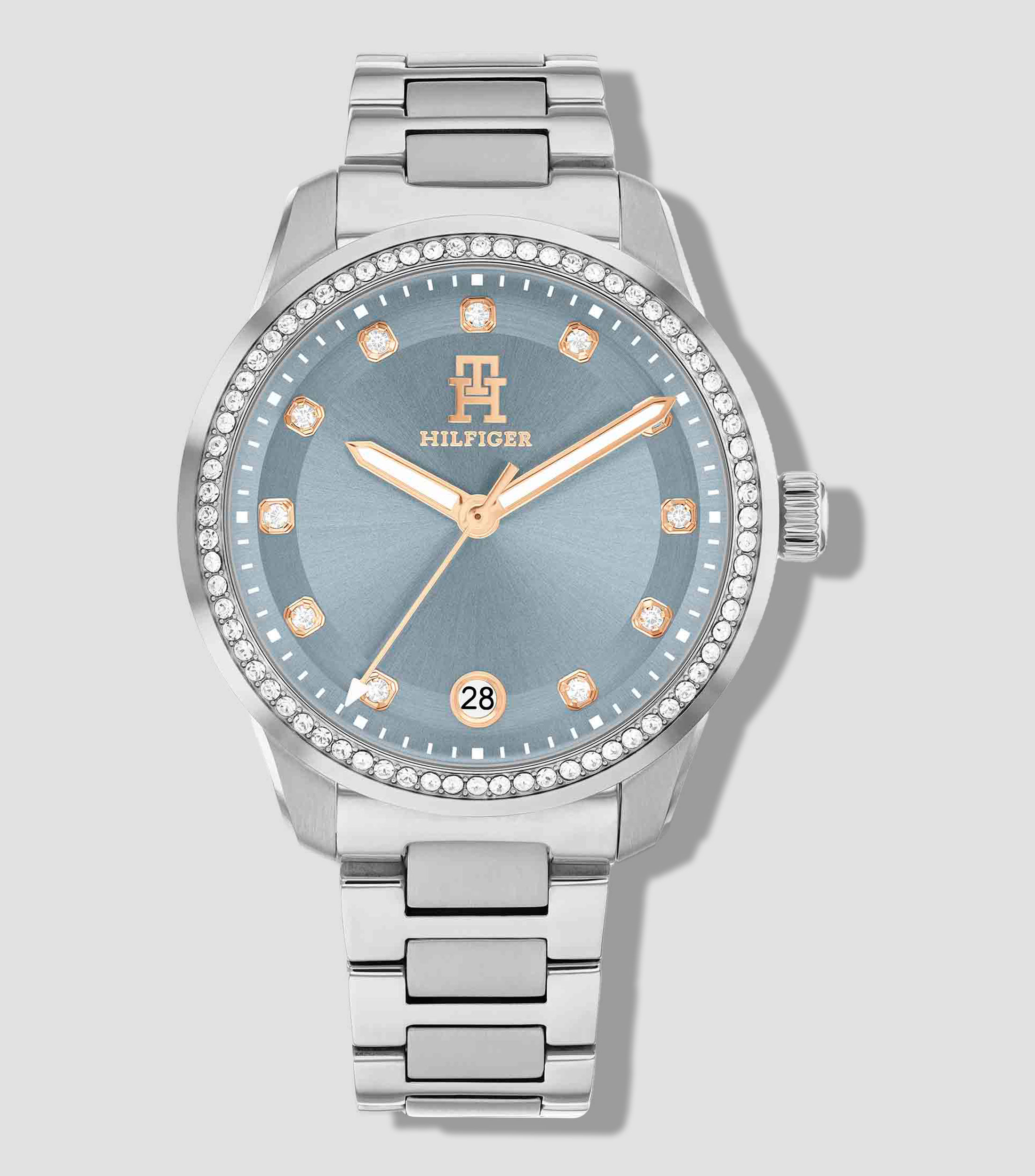 Reloj para Mujer Crystals Deportivo, Plateado