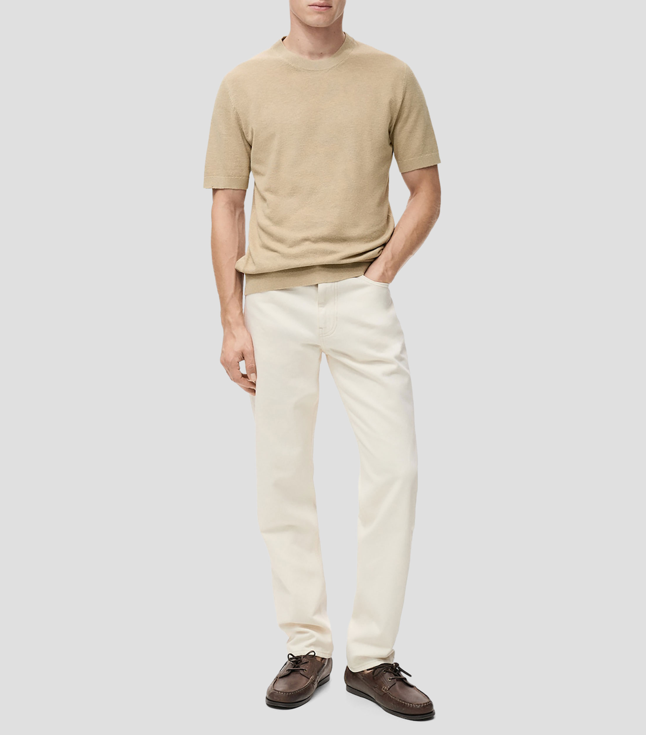 Playera lisa de manga corta Hombre