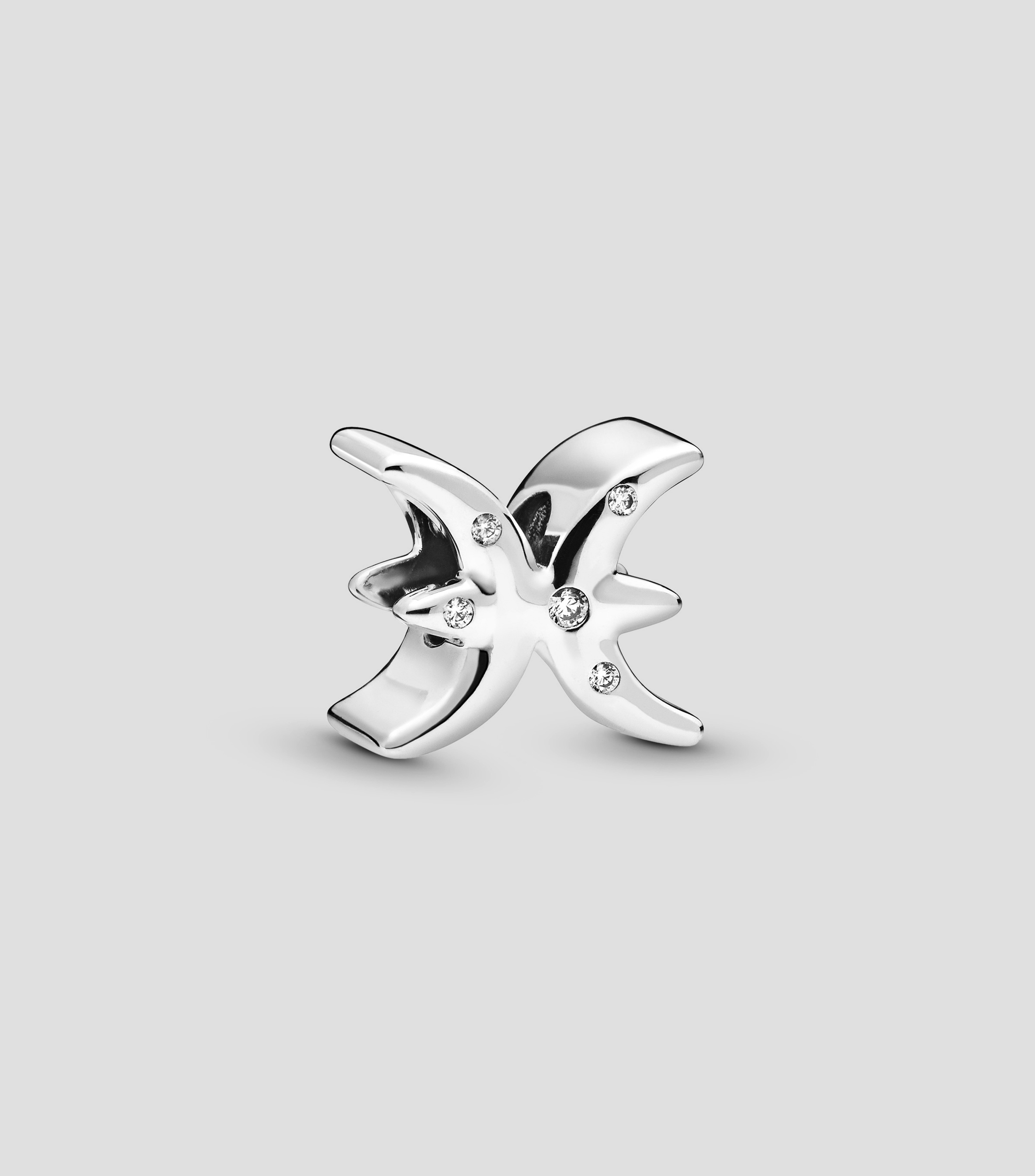 Pandora Charm en plata .925 Piscis resplandeciente con circonitas Mujer ...