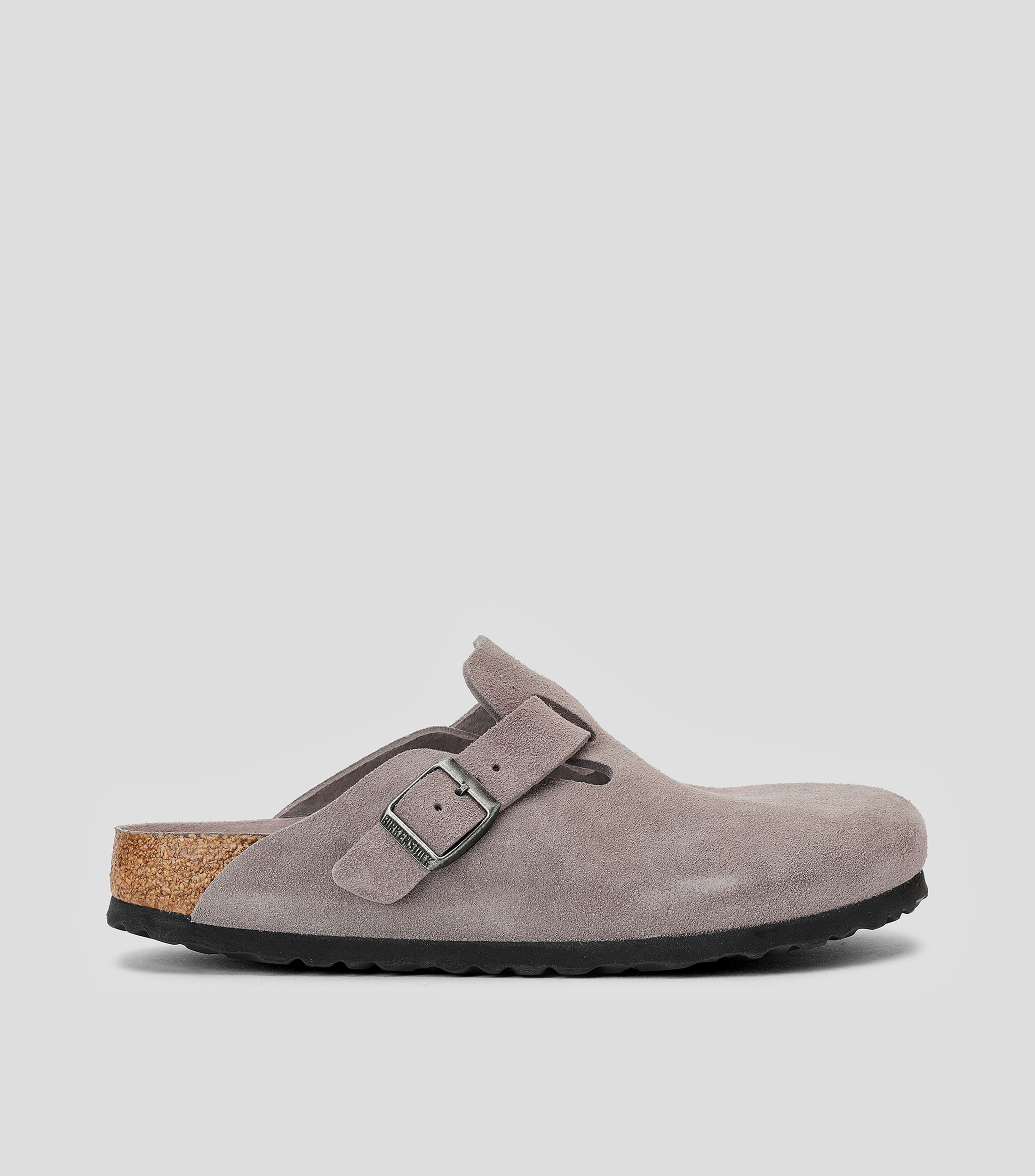 Zuecos casuales slip on Boston 1 en piel vacuna Mujer