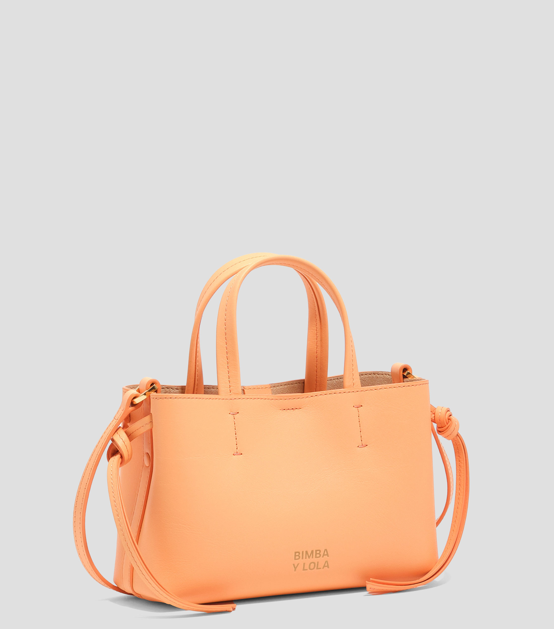Bolsa mini Chihuahua piel naranja sorbete Mujer