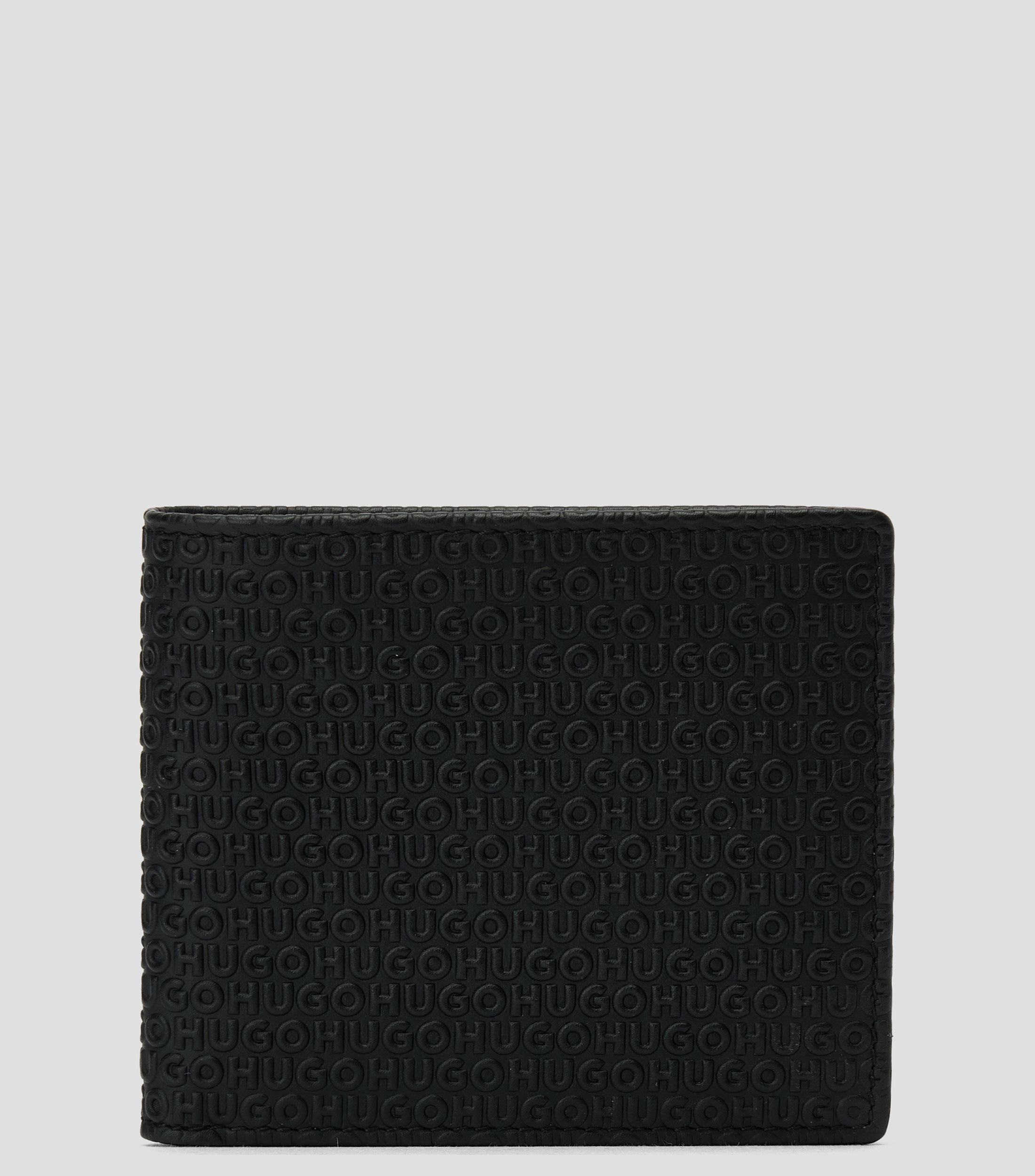 Cartera bifold en piel vacuna con monogram Hombre