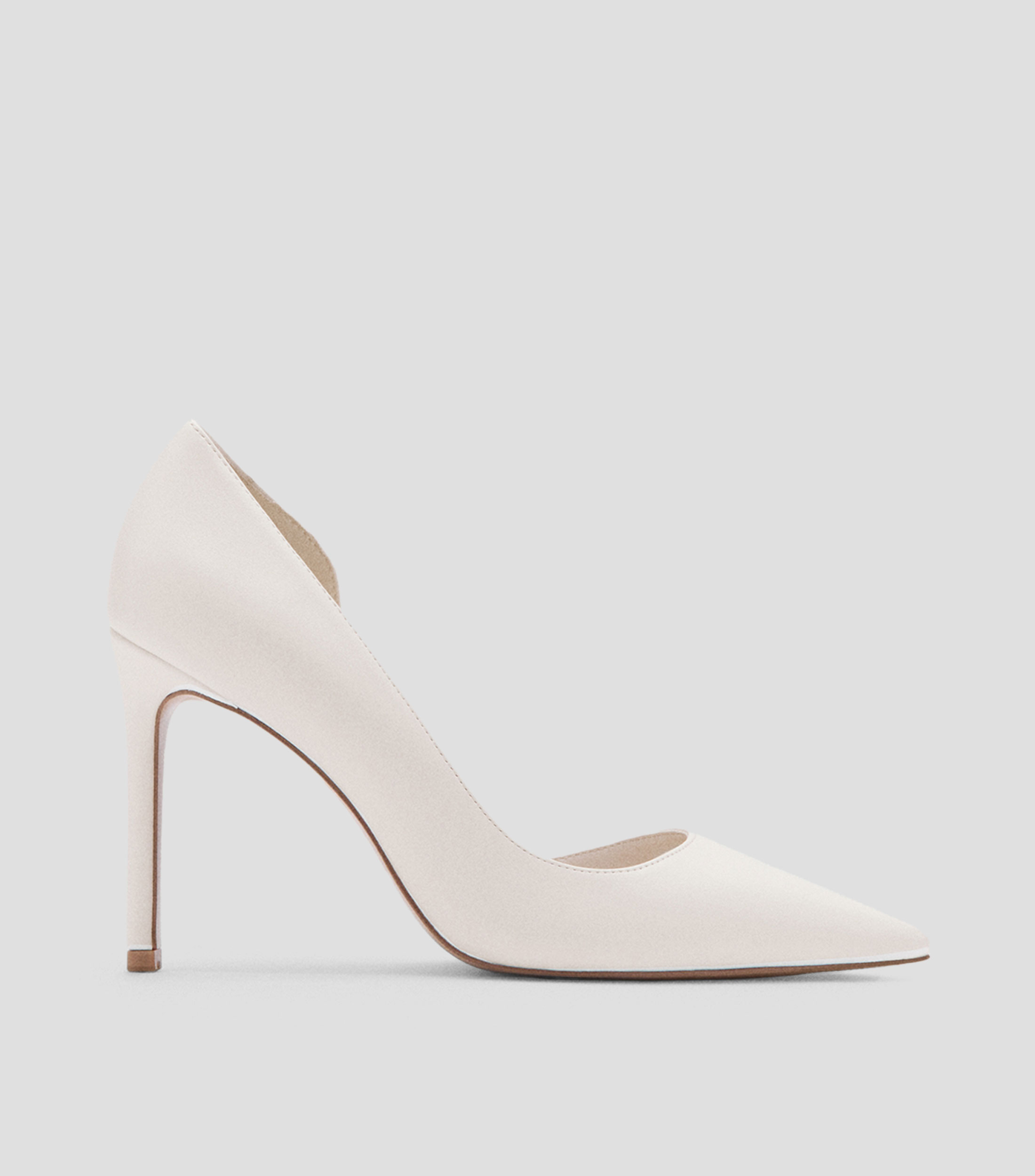 Zapatillas pump tacón alto de aguja lisa Mujer