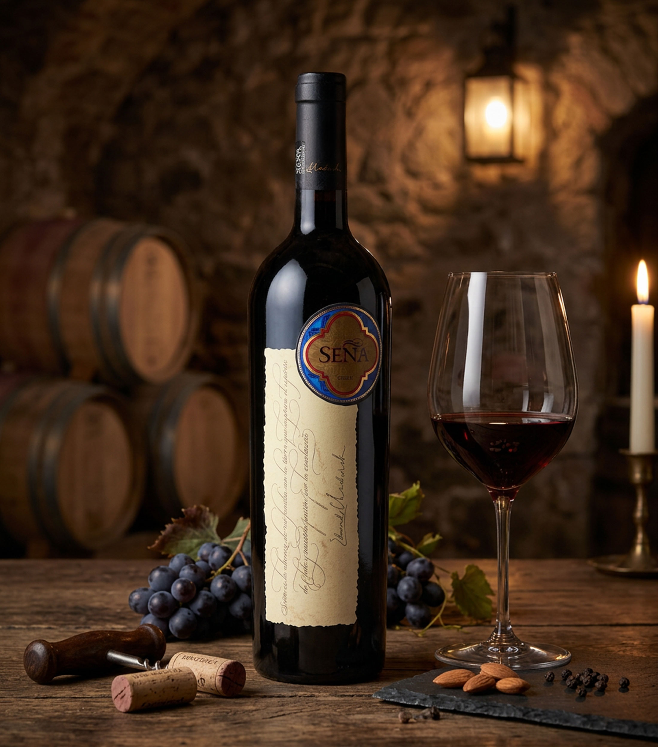 Vino tinto ensamble Seña Blend, Chile, 750 ml