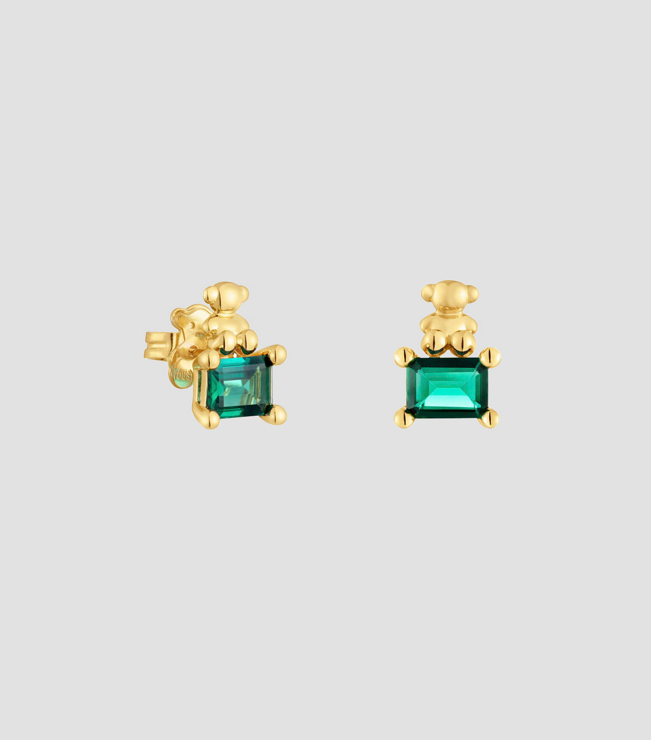 Aretes en Plata Bold Bear Mujer