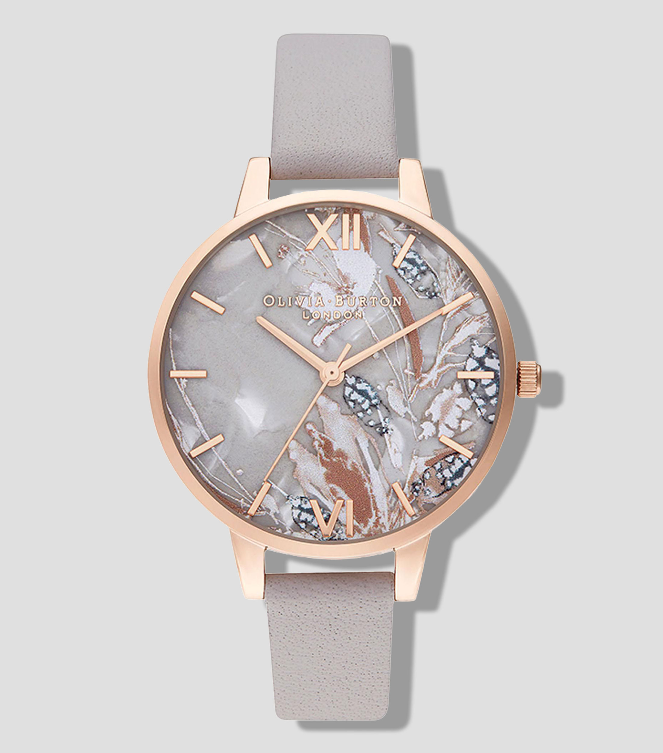 Reloj para Mujer Abstract Florals Casual Dorado
