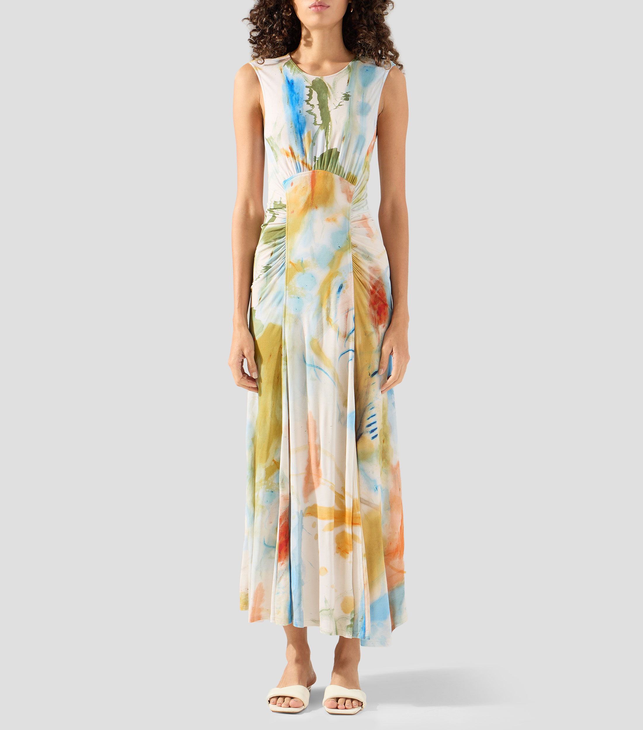Vestido maxi estampado Lana Mujer