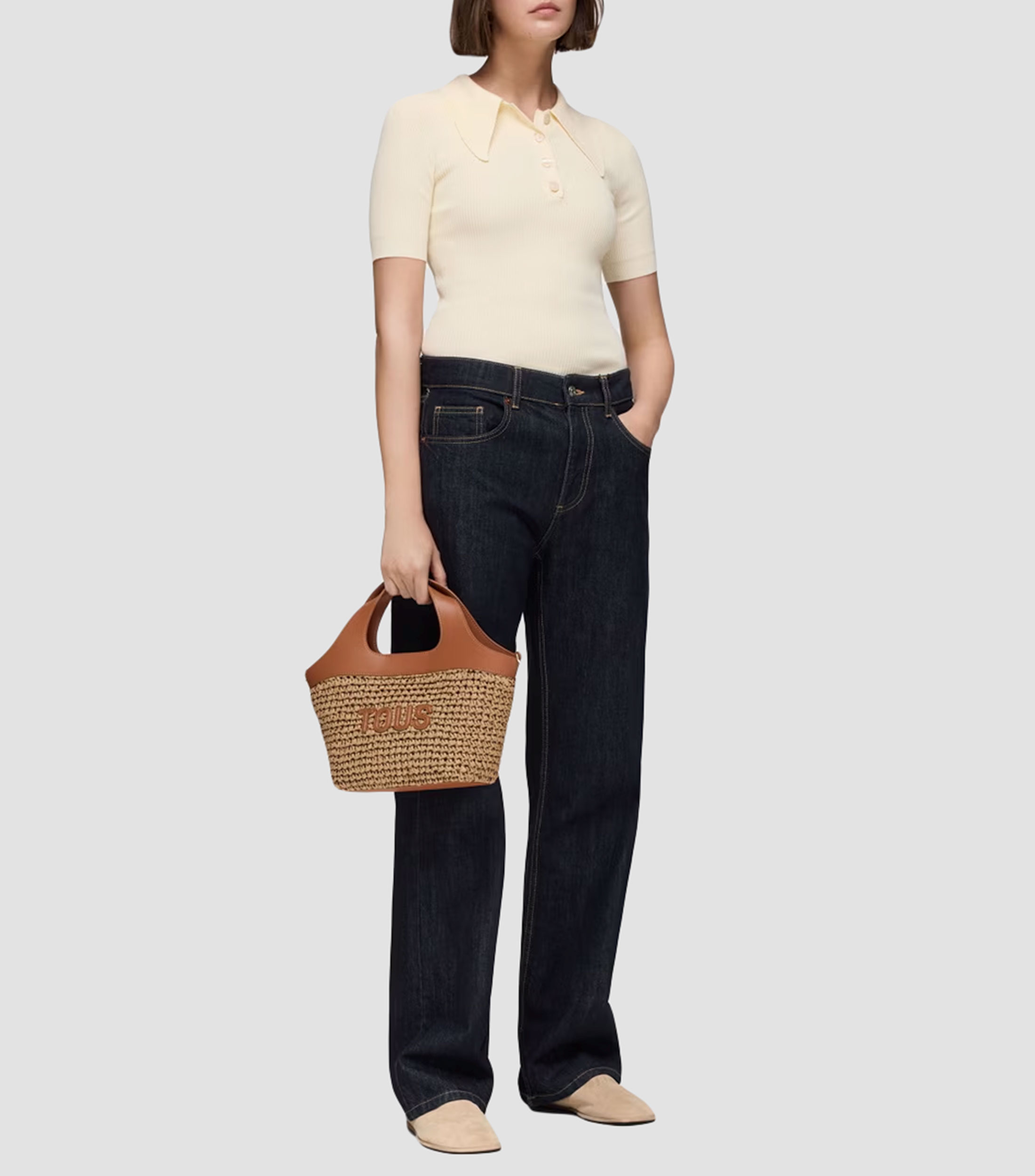 Bolsa tote Lirio texturizado Mujer