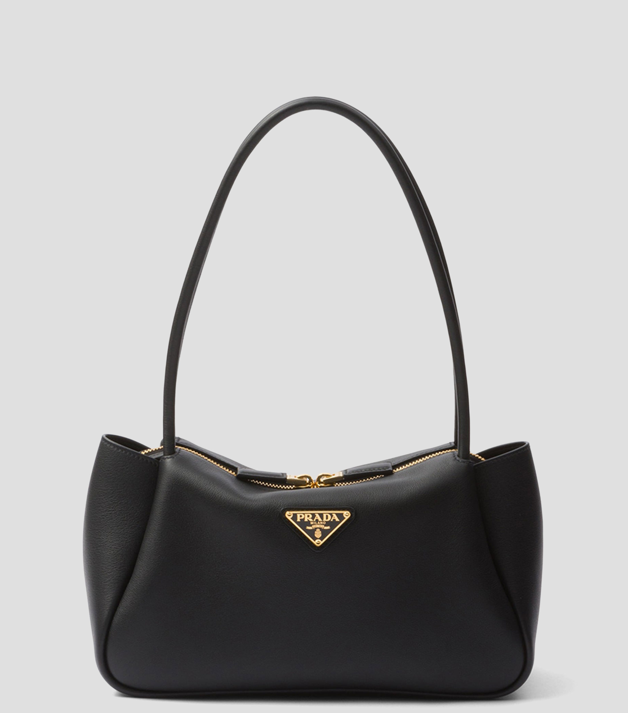 Bolsa de Mano Negra en Piel Darling, Mujer