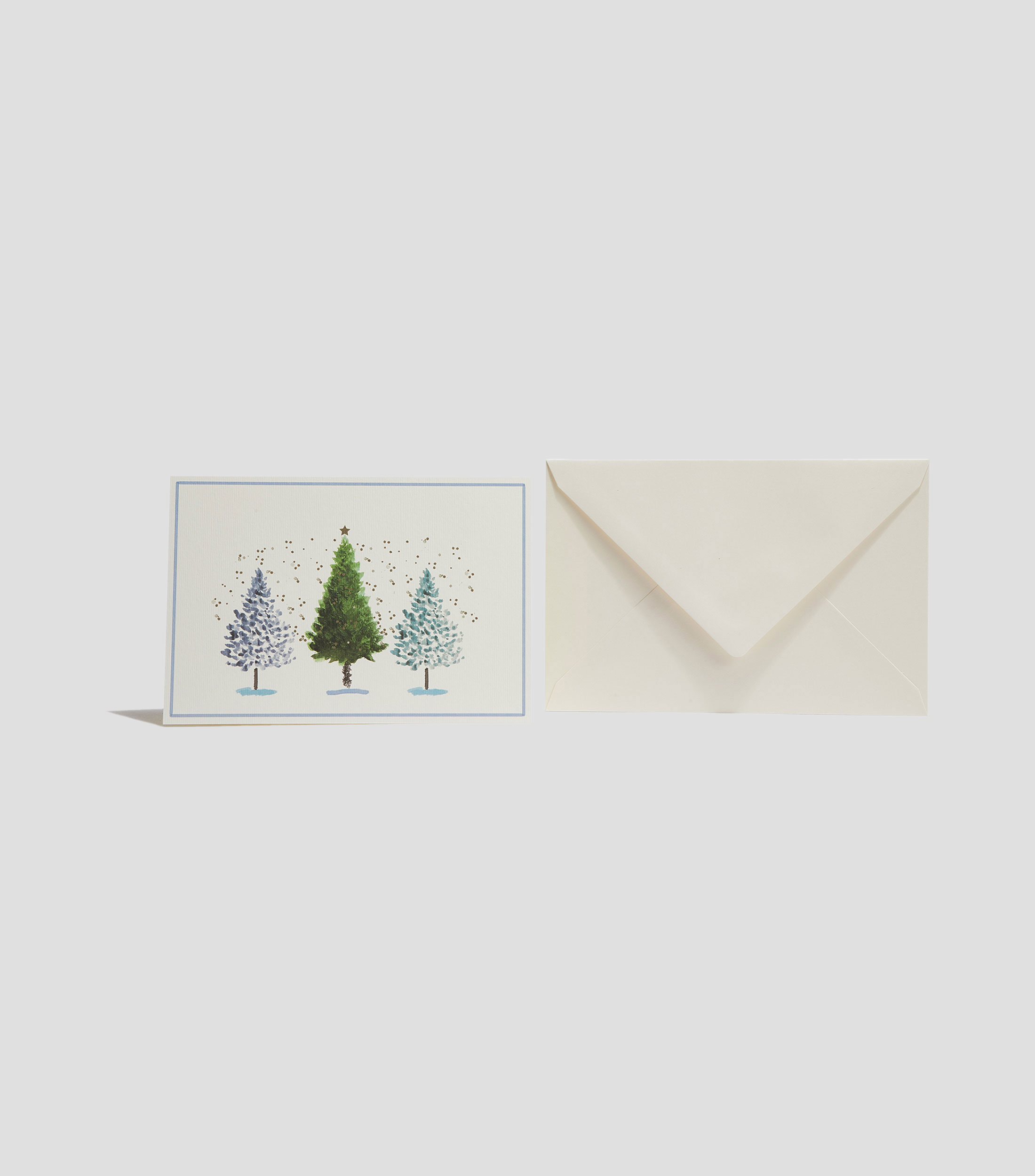 Tarjeta navideña Bosco Azzurro