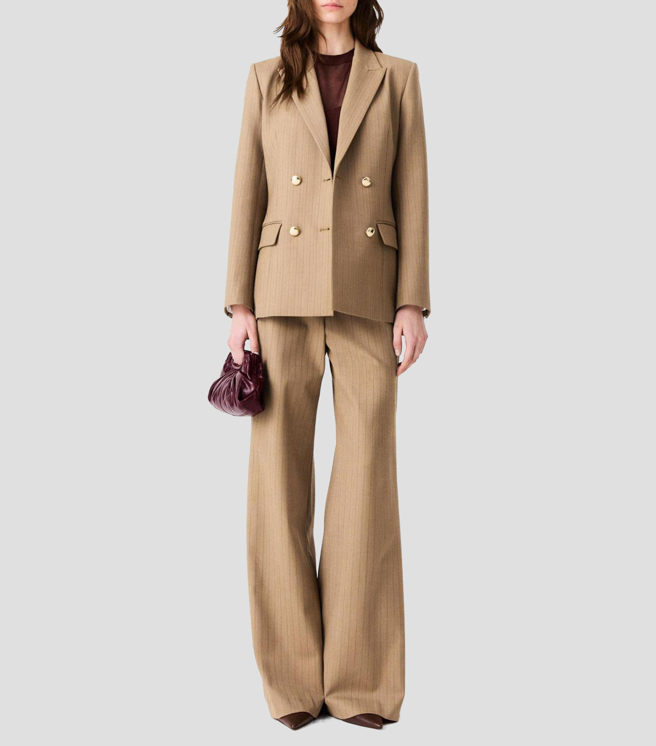 Saco con diseño de rayas Mujer