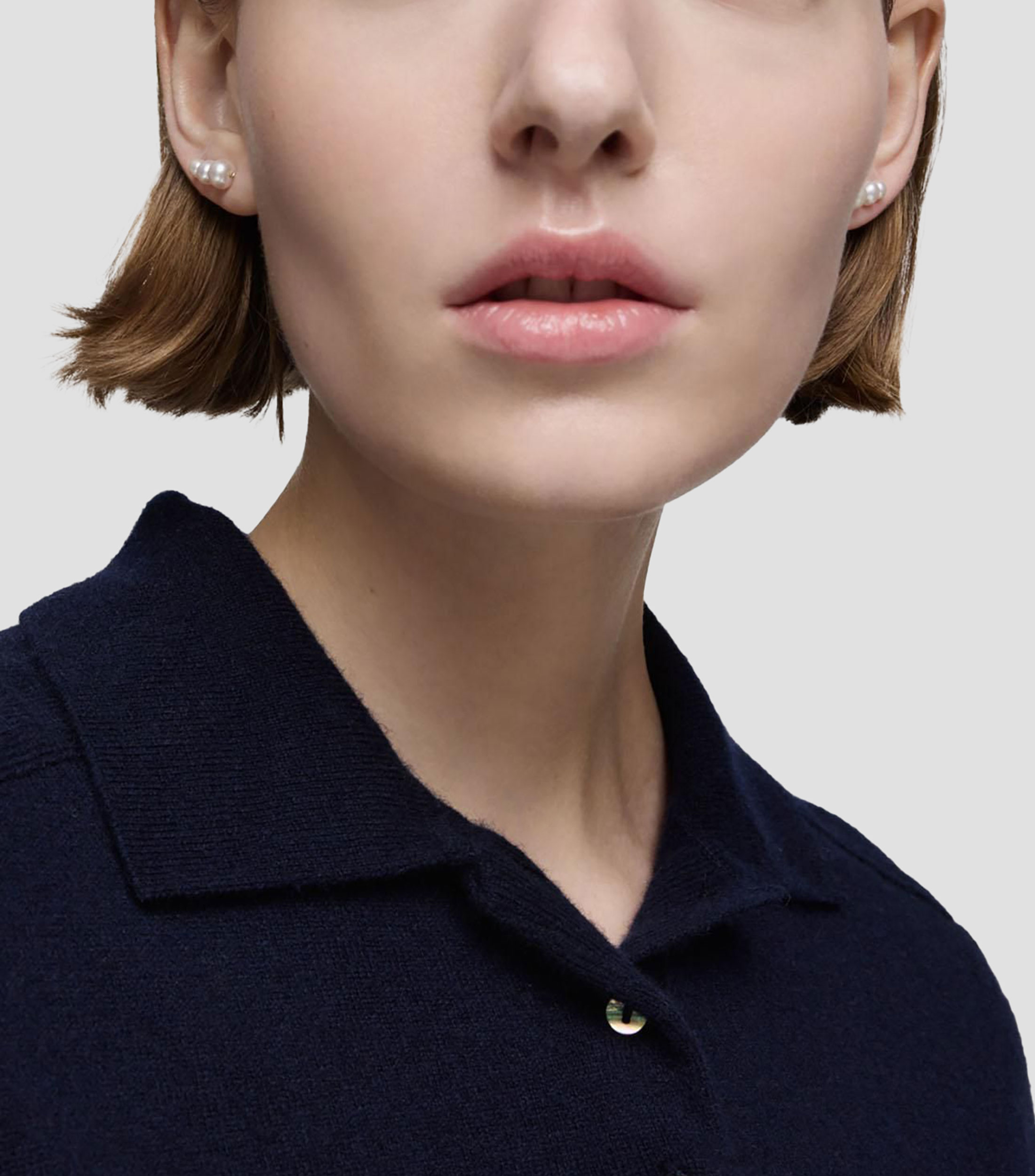 Aretes en oro amarillo de 18 kilates con perlas cultivadas Sweet Dolls Mujer