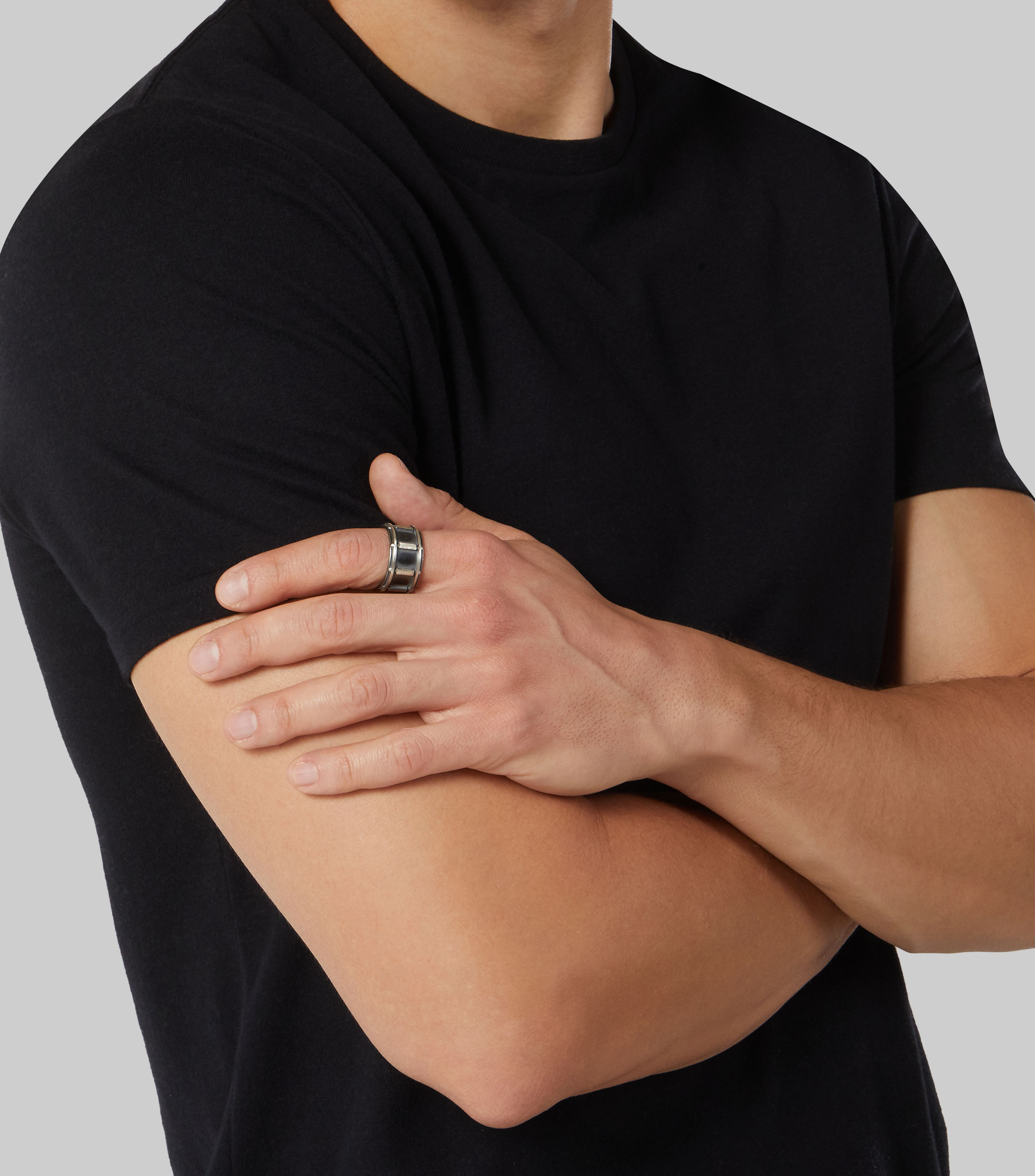 Anillo en plata .925 Drum Hombre