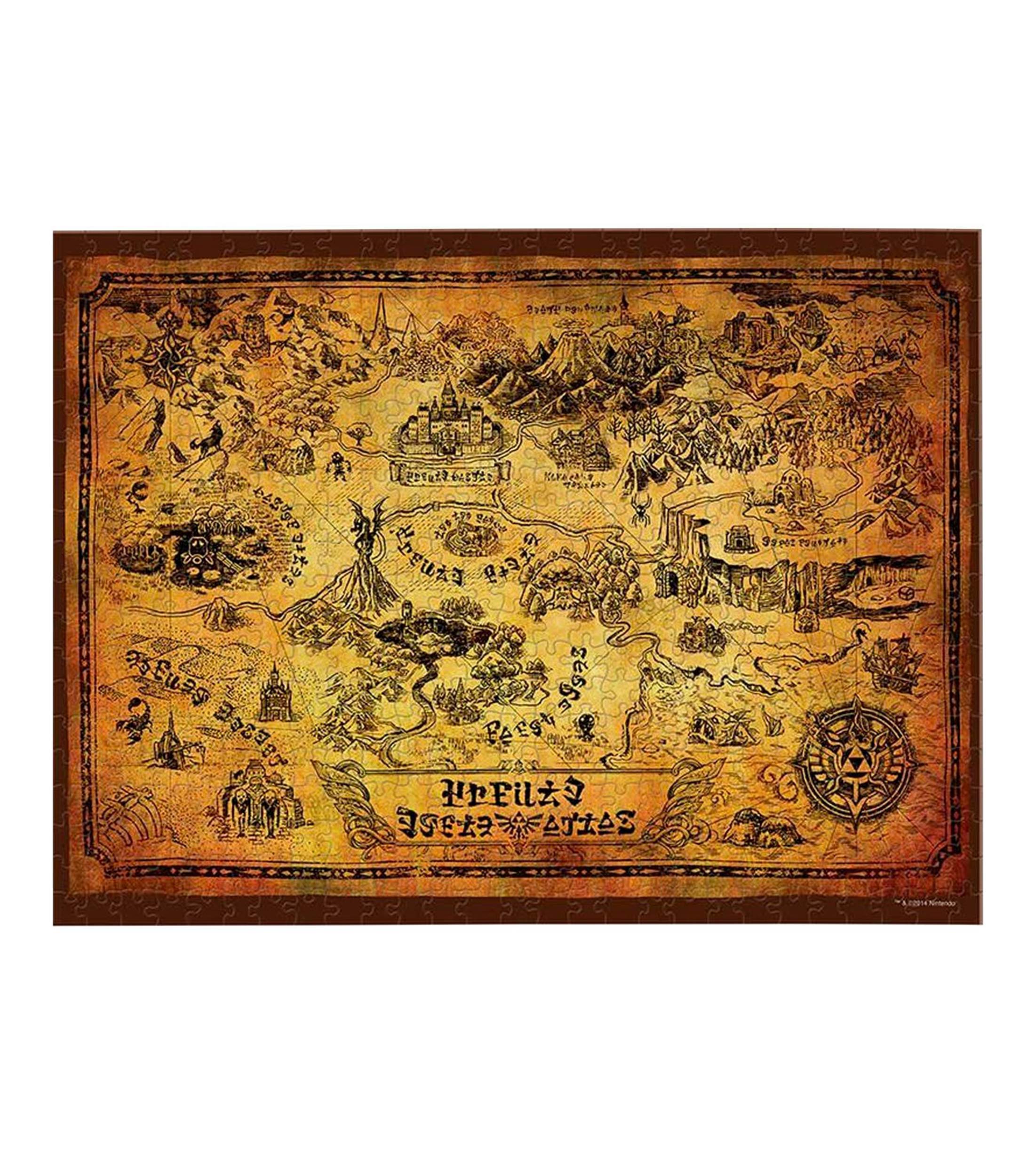 Rompecabezas Zelda Mapa de Hyrule
