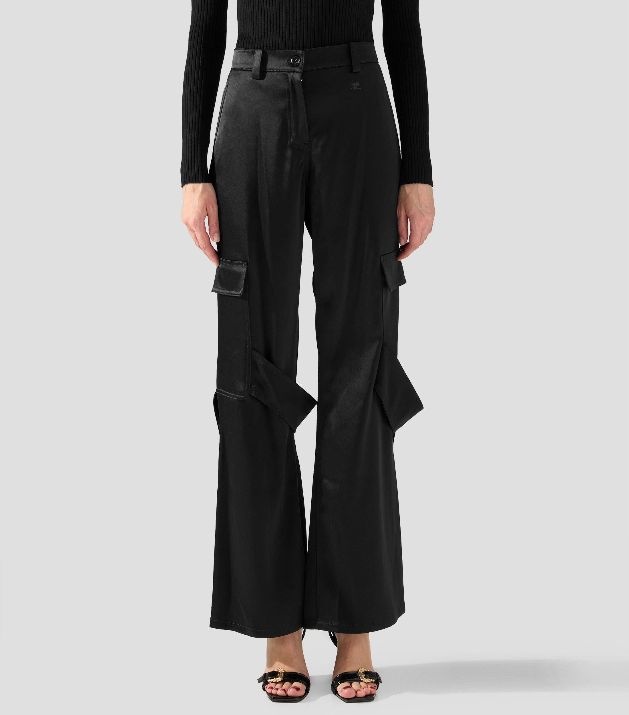 Pantalón casual Utility liso Mujer