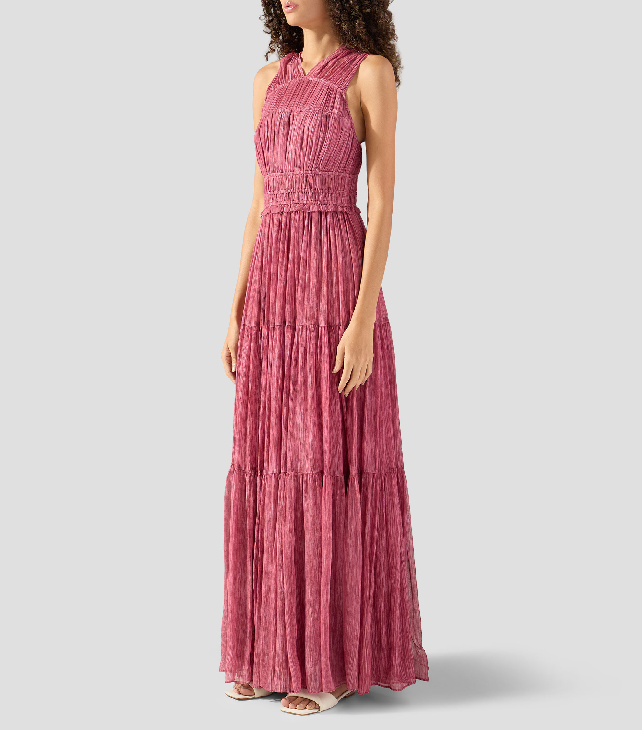 Vestido maxi liso Freesie Mujer