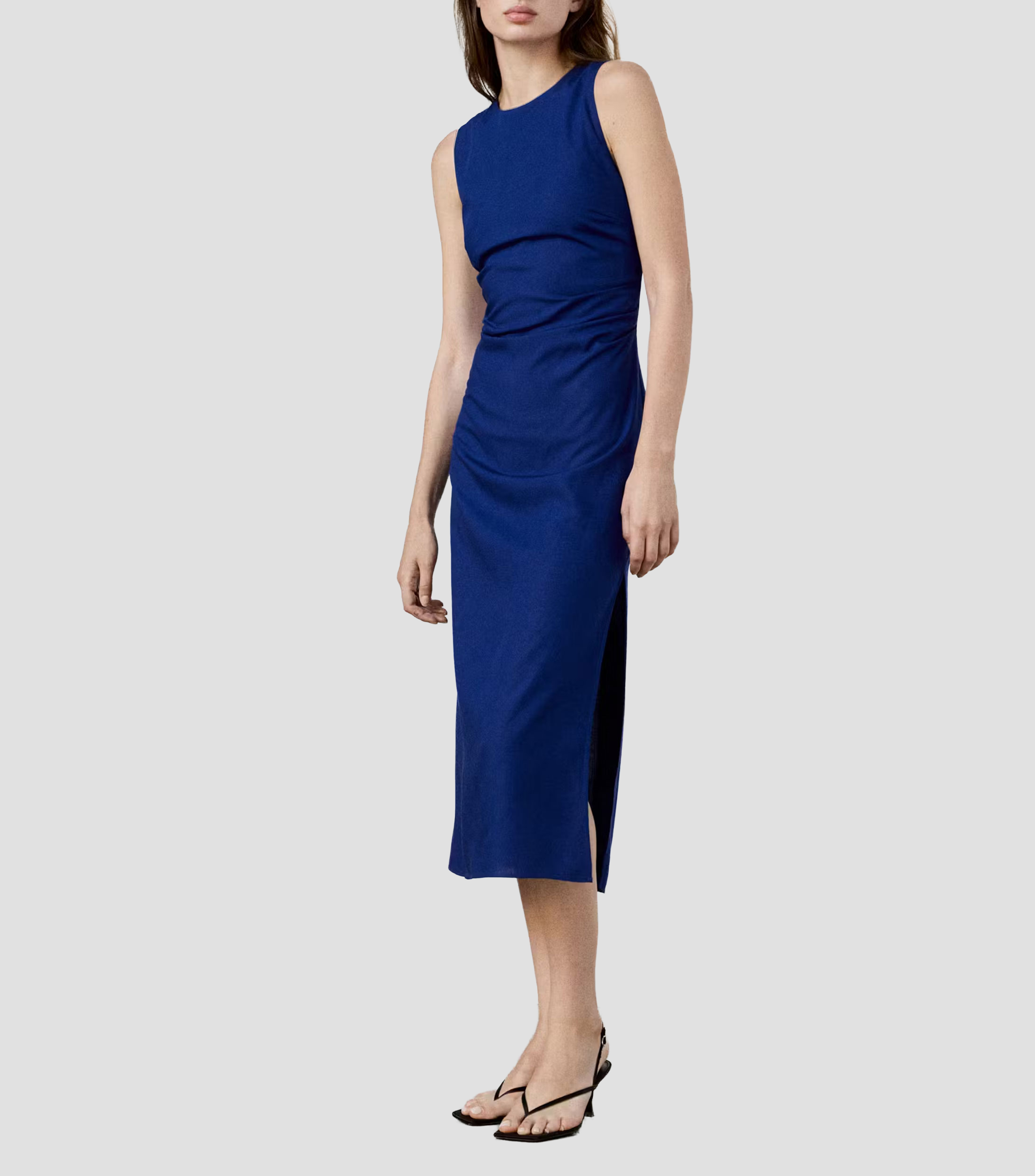 Vestido casual midi sólido Julie Mujer