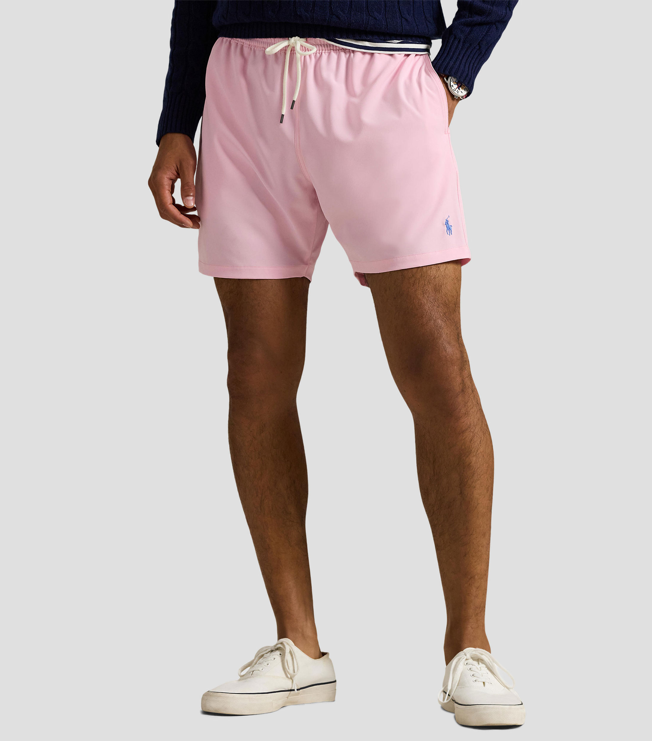 Traje de baño largo liso Hombre