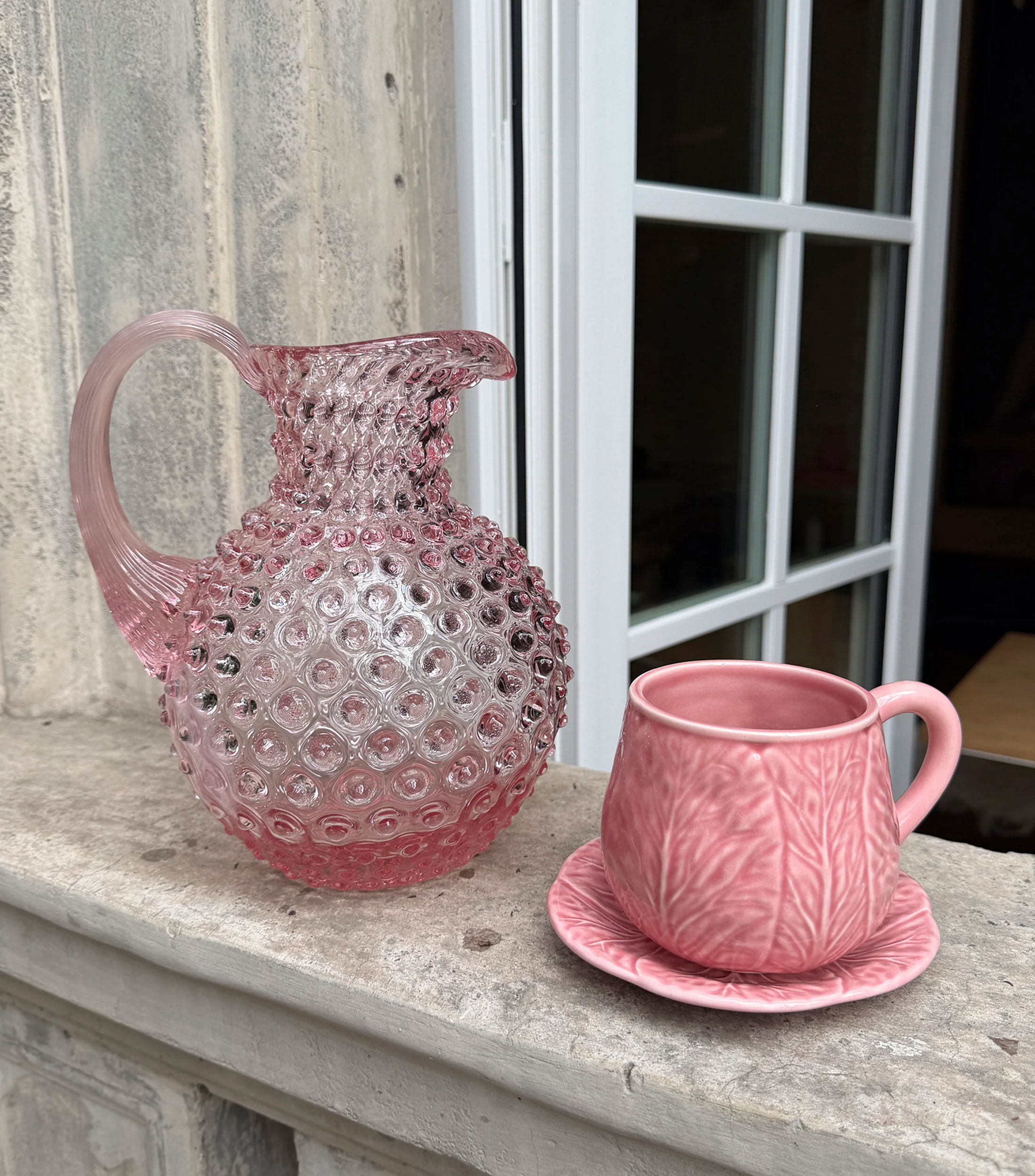 Set de 4 Tazas Repollo Rosas