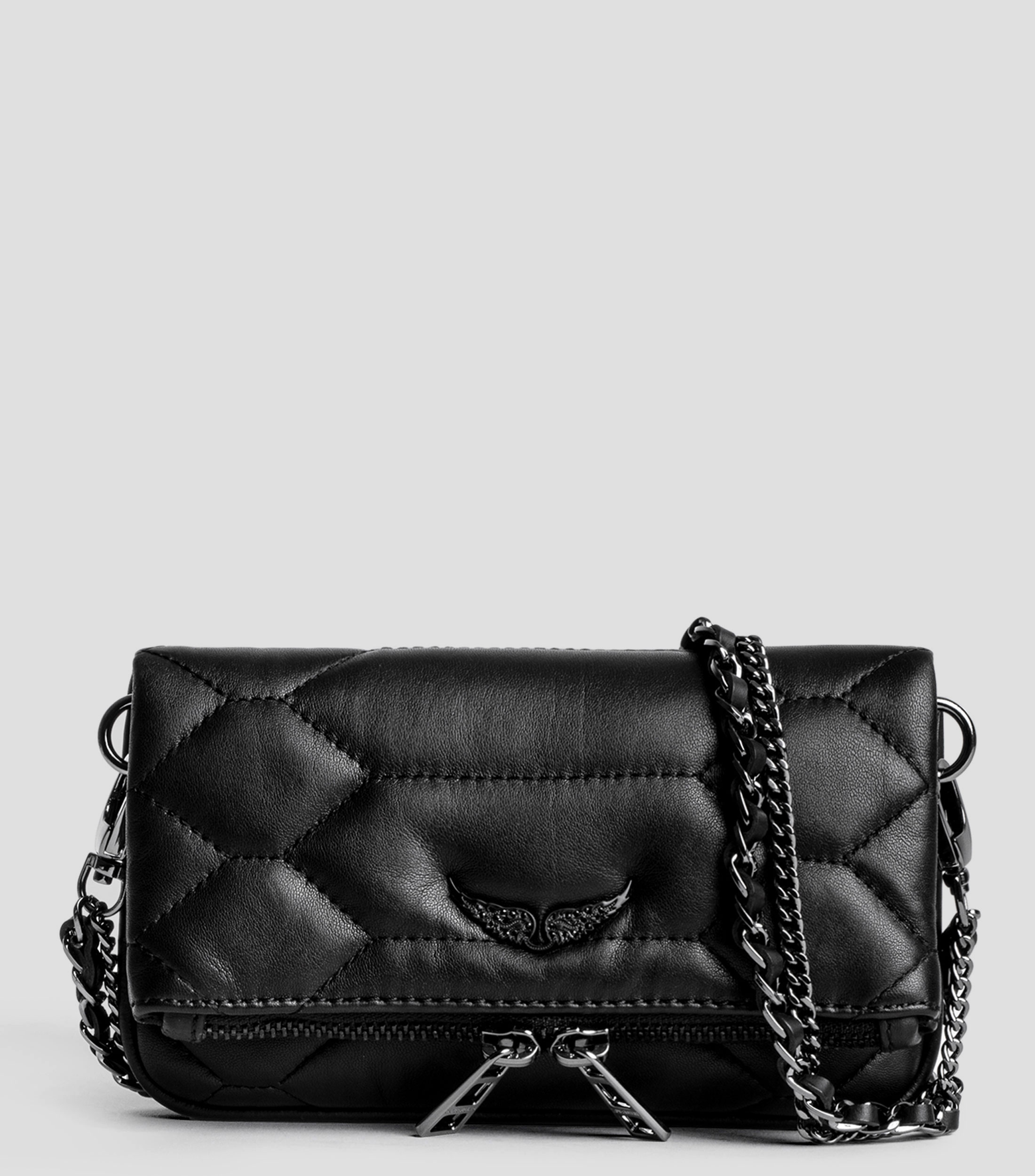 Bolsa crossbody Rock Nano XL en piel capitonada Mujer