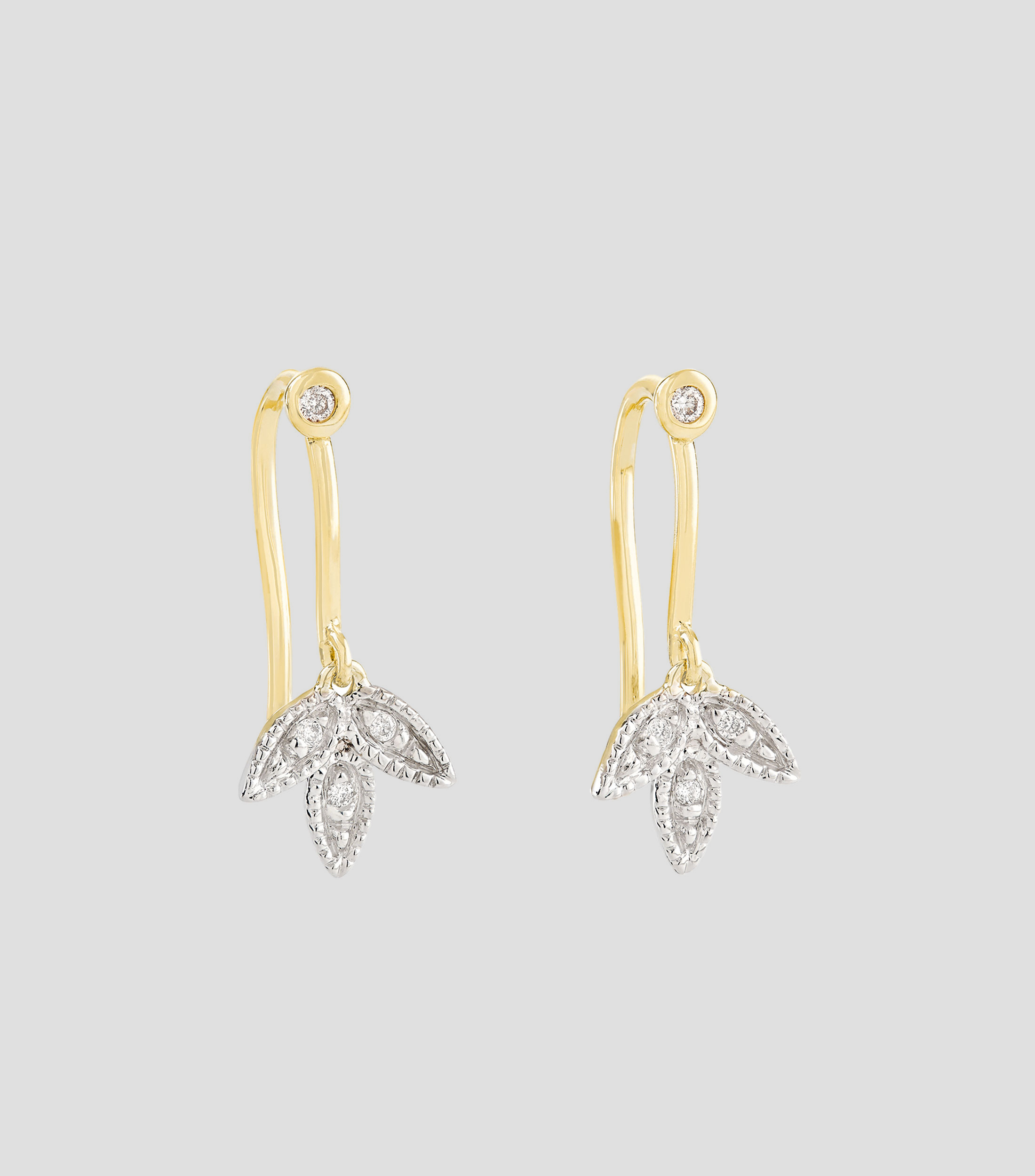 Arete en oro amarillo 18 Kilates Mujer