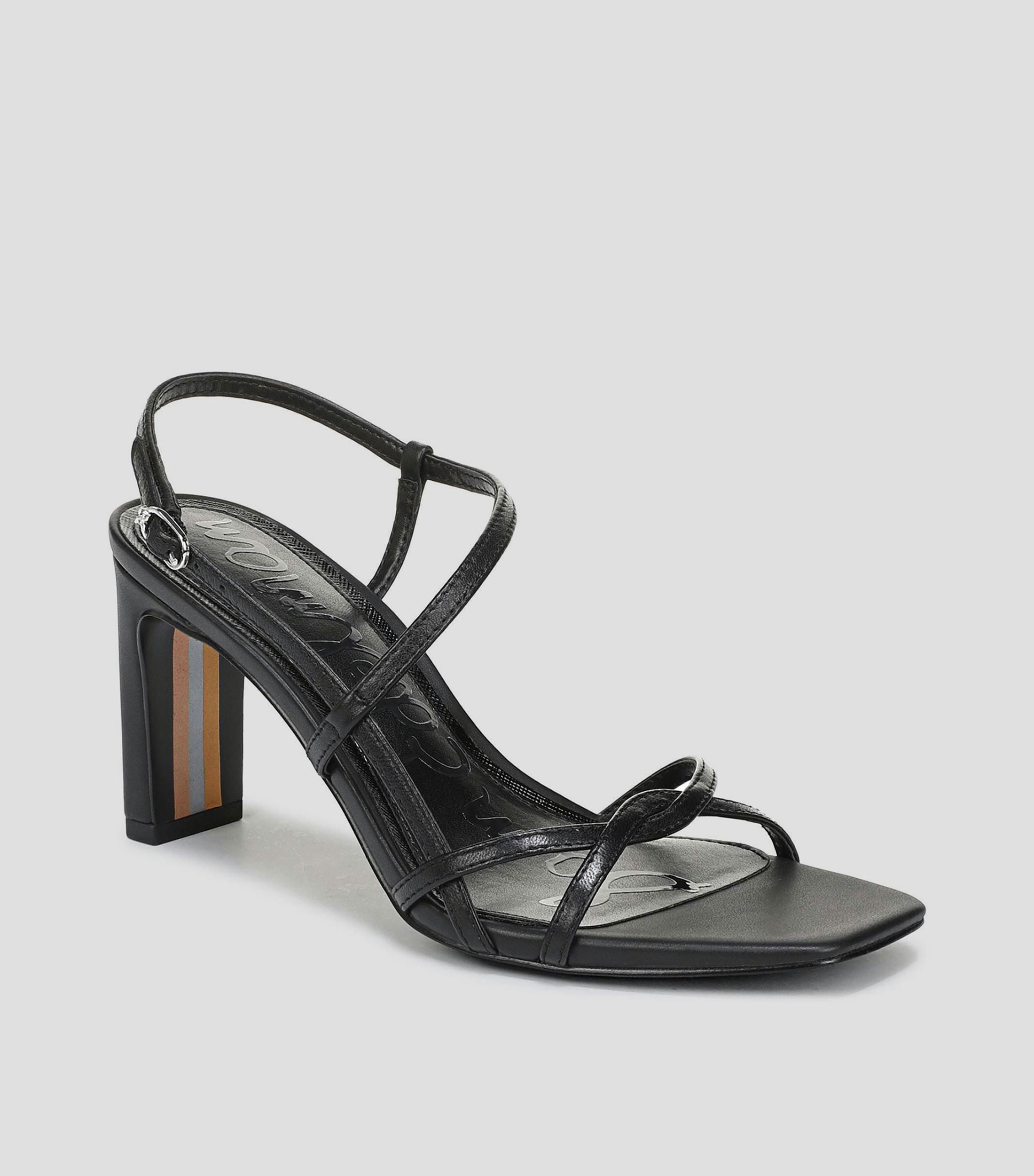 Sandalias con tacón medio cuadrado Mujer