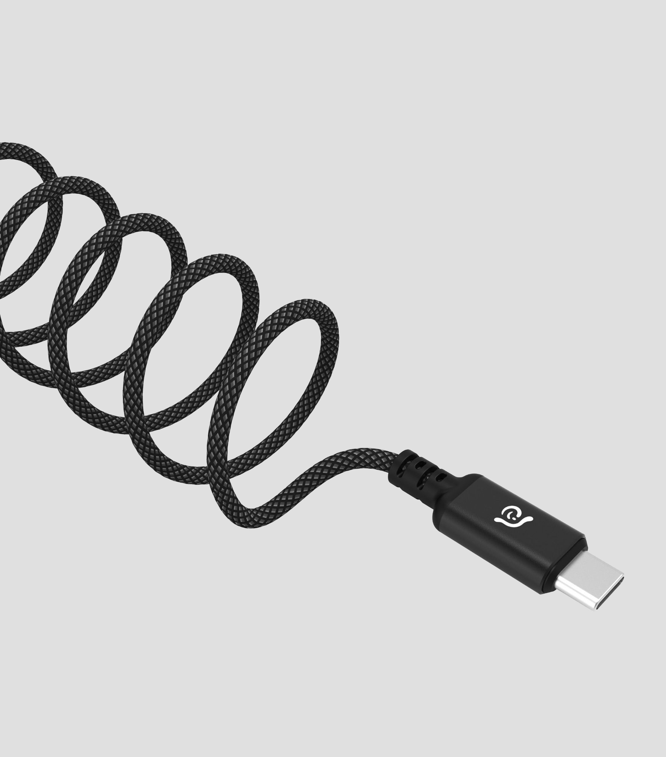 Cable USB Casa P200 trenzado Negro