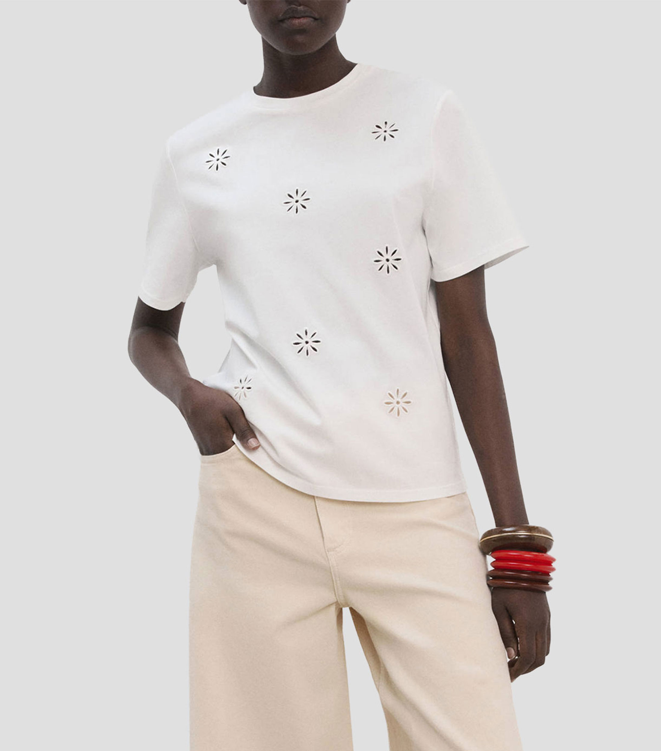 Playera cuello redondo manga corta fantasía Mujer