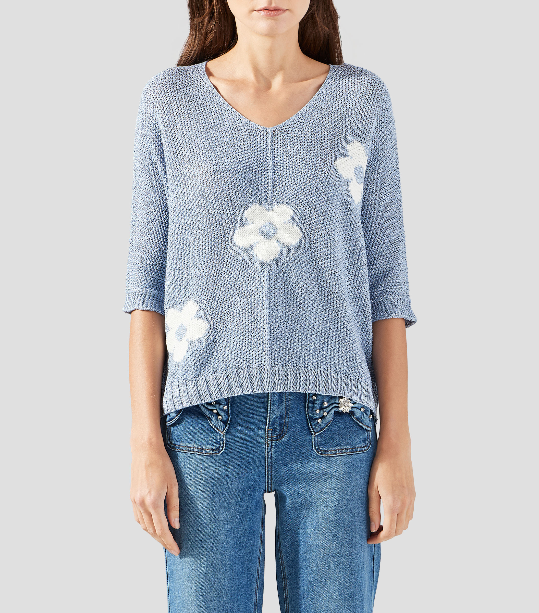 Suéter cuello redondo Mujer