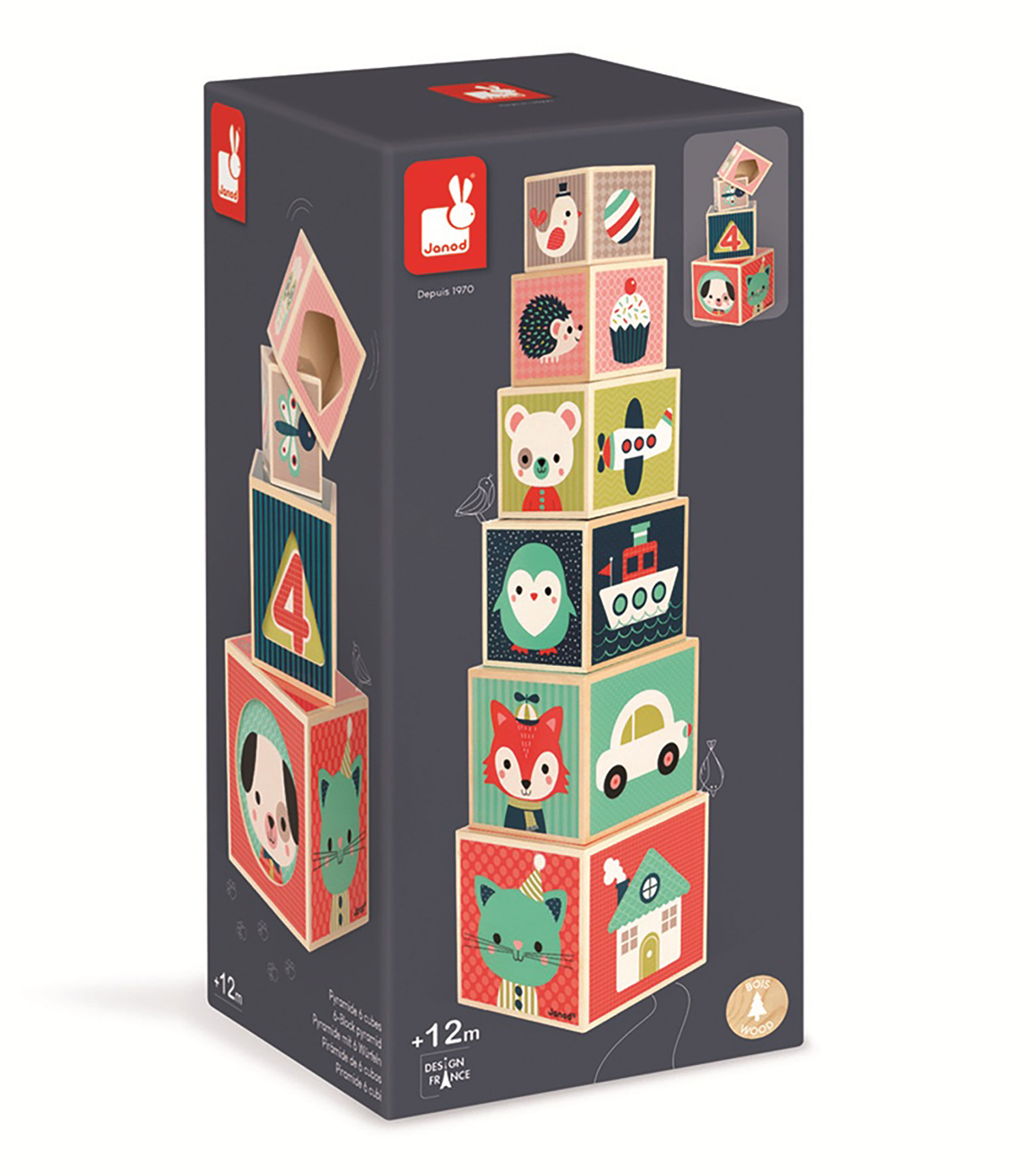 Juguete para Bebe, Cubos didacticos - Baby Forest