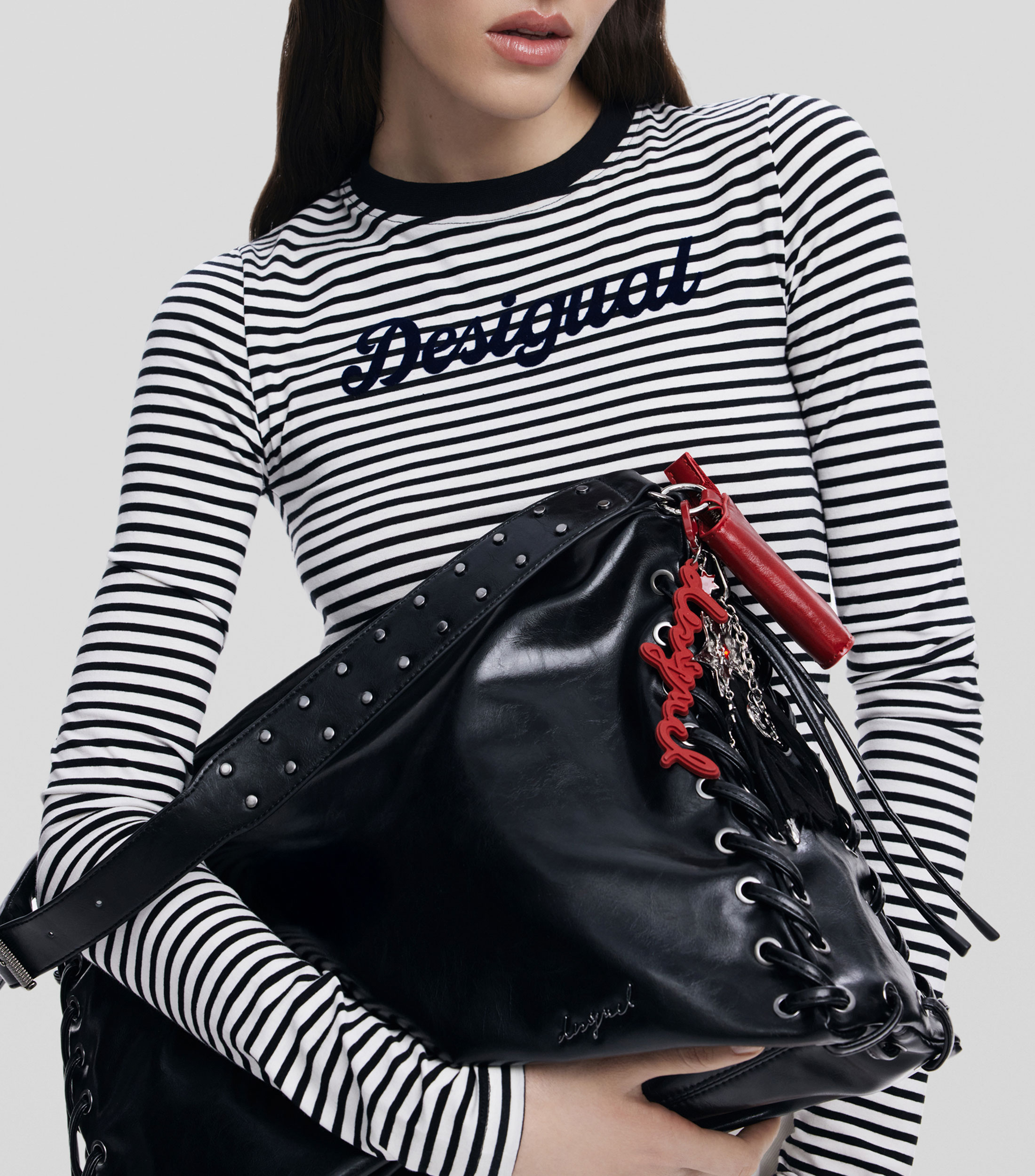 Bolsa Shoulder Galaxy negra Mujer