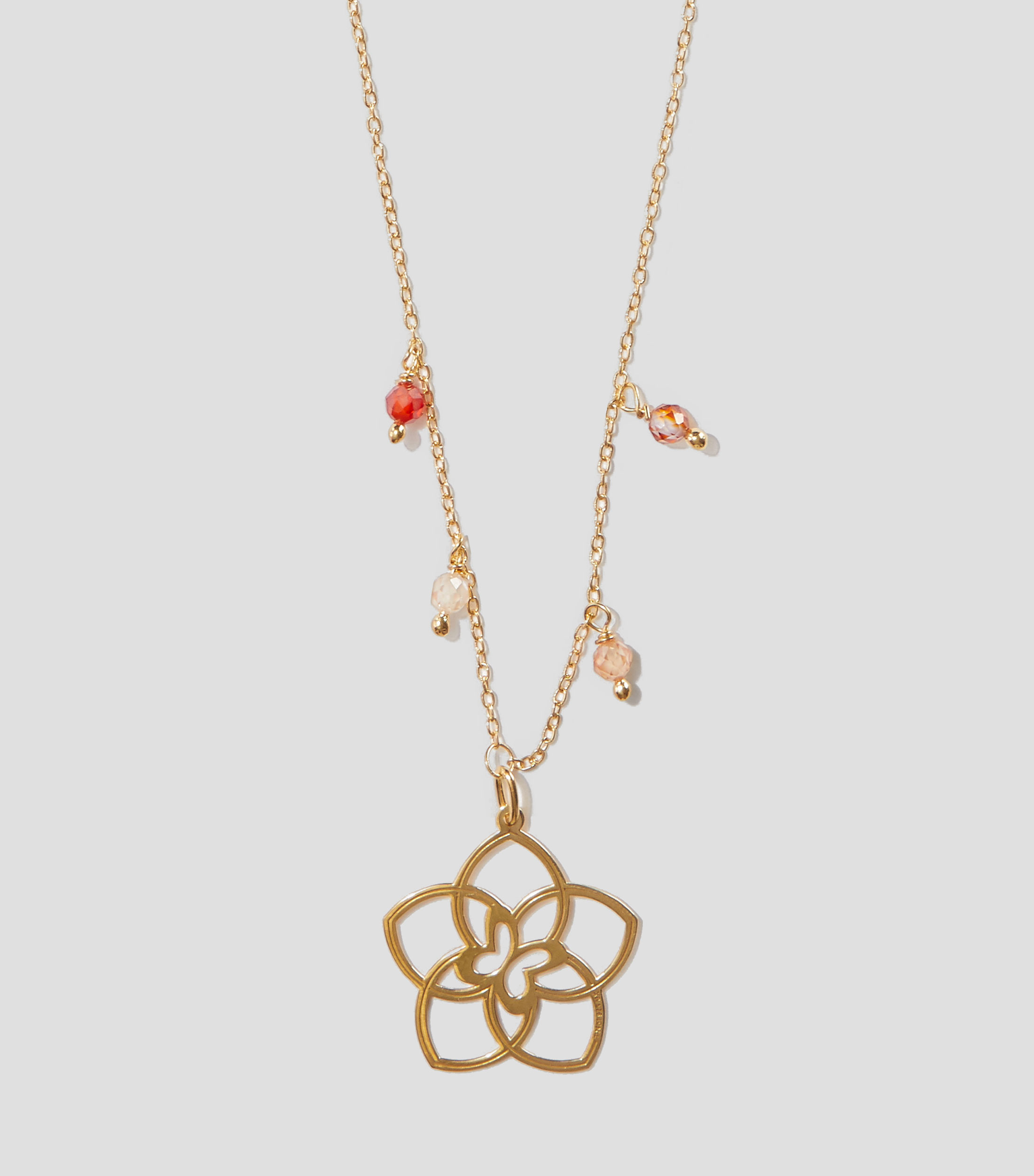 Dije Flor 5 Petalos en plata .925 Mujer