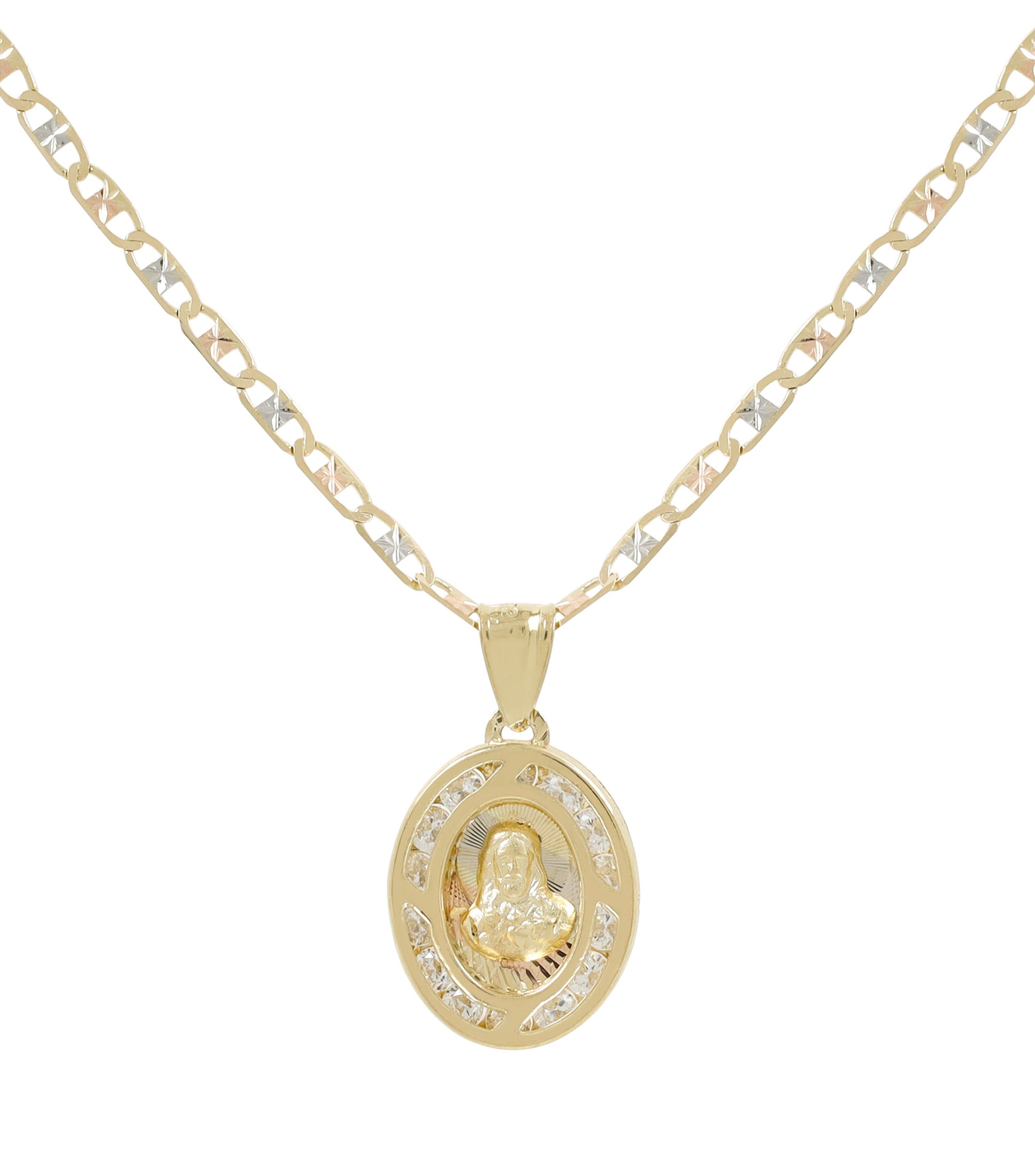 Colar 3 Oros Sagrado Corazon