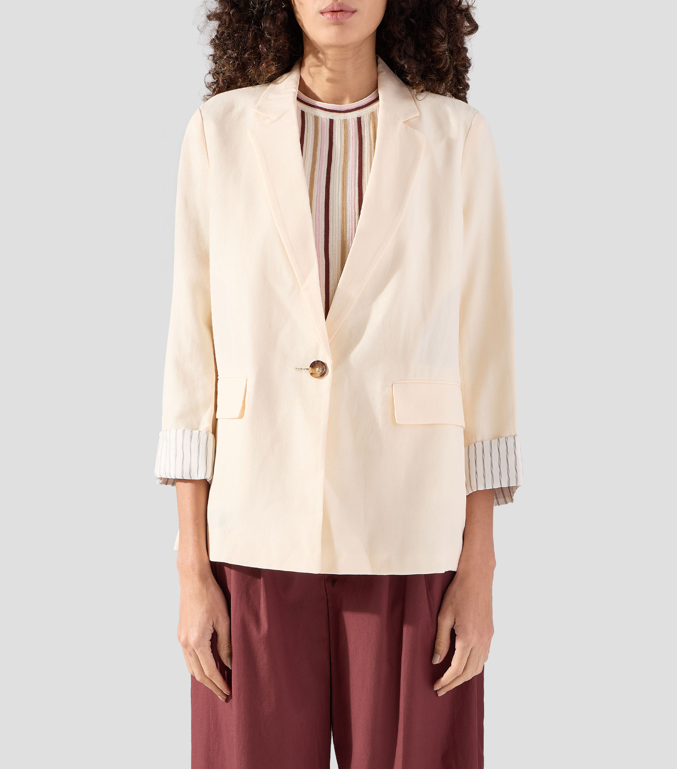 Blazer liso Mujer