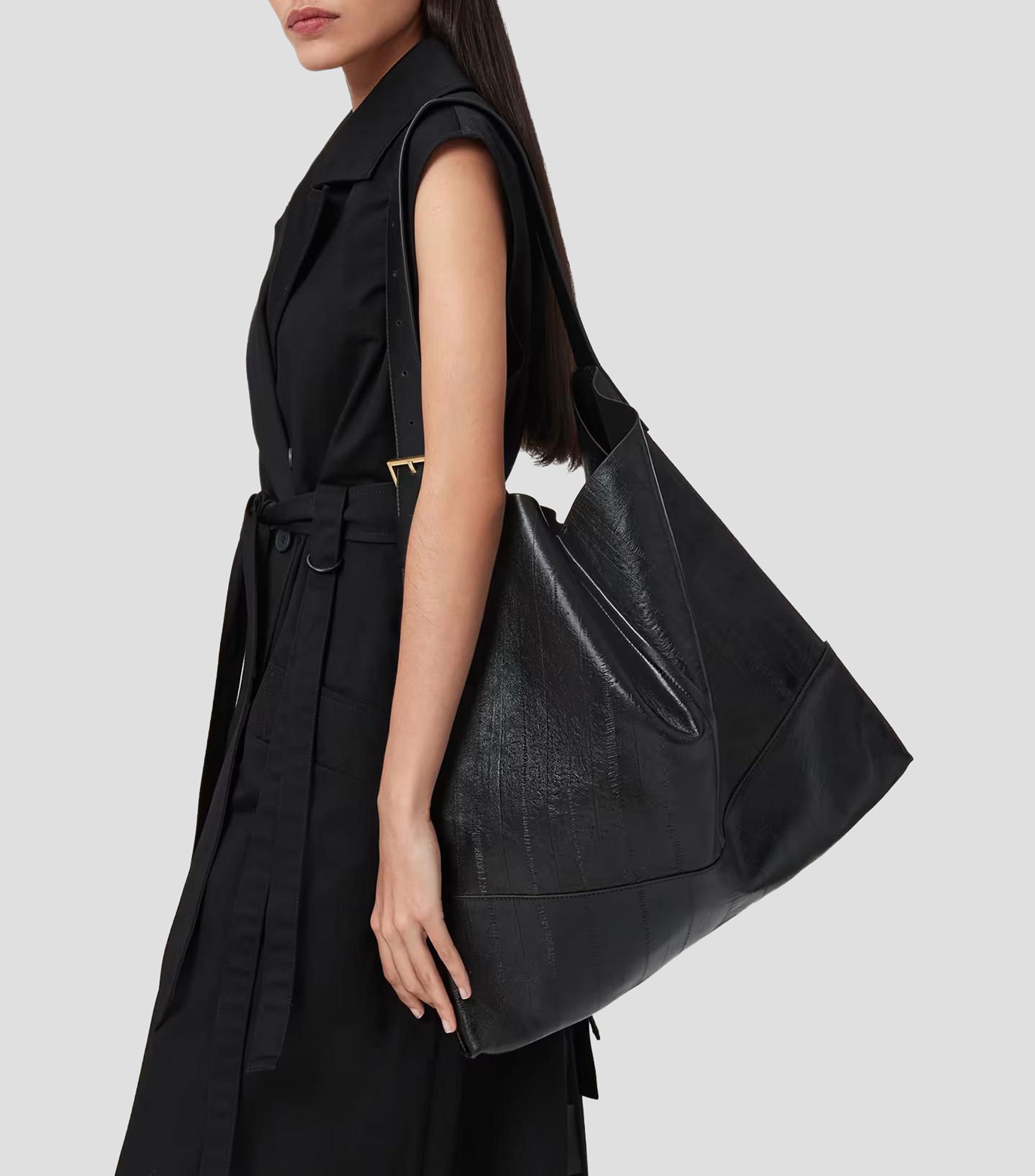 Bolsa shoulder en piel Mujer