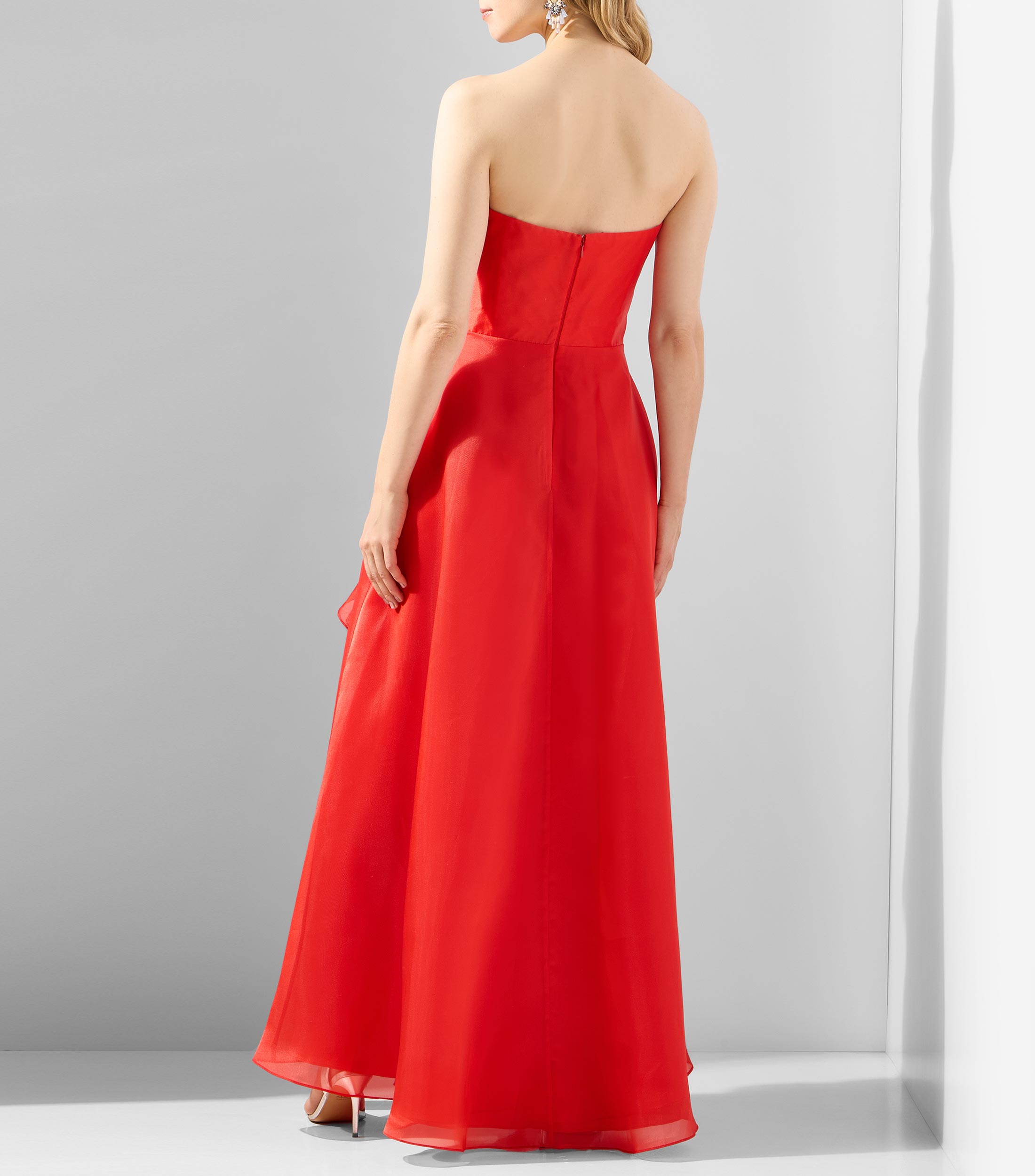 Vestido de fiesta largo liso Mujer