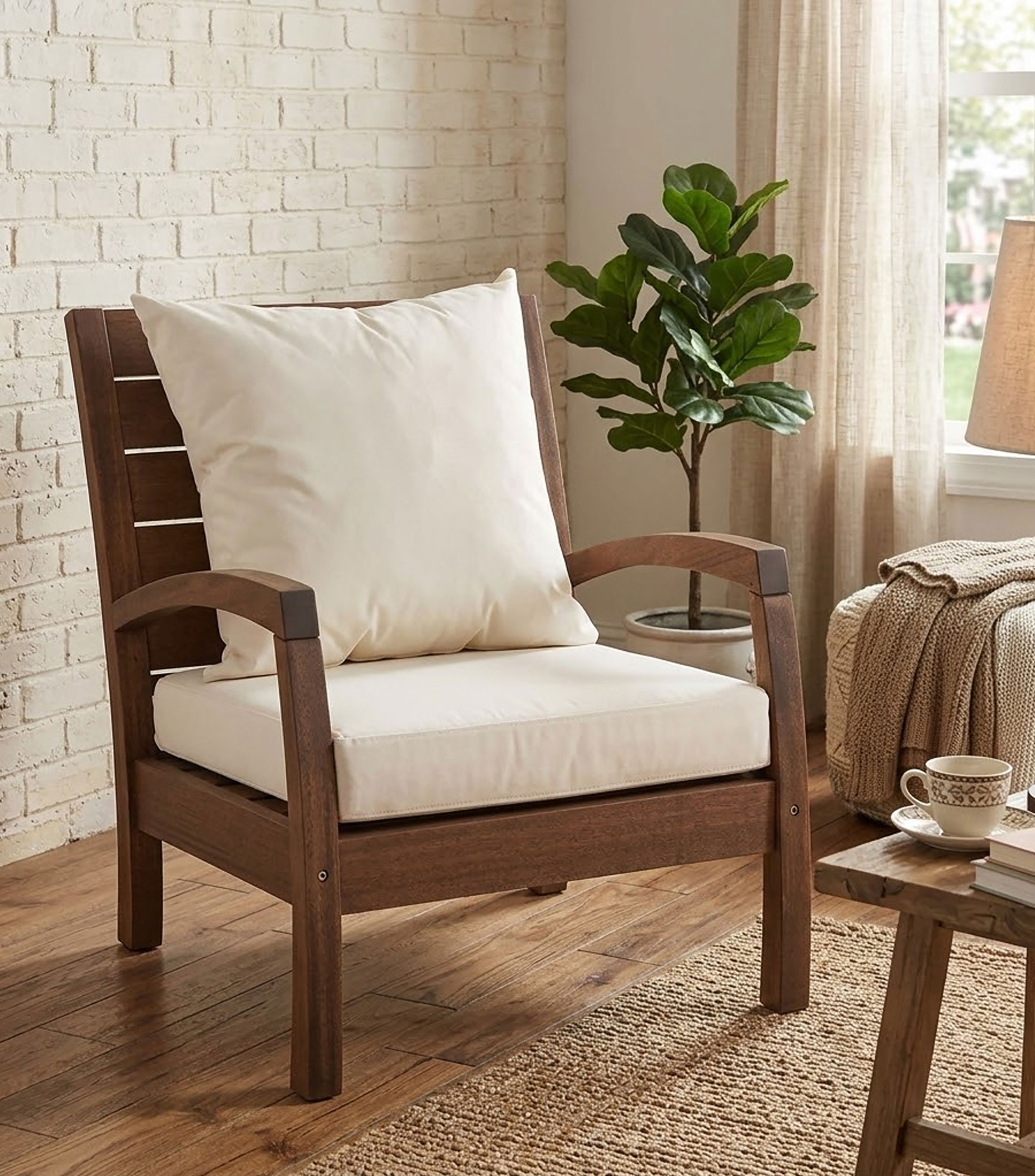 Sillón individual para Exterior Vilarica en madera