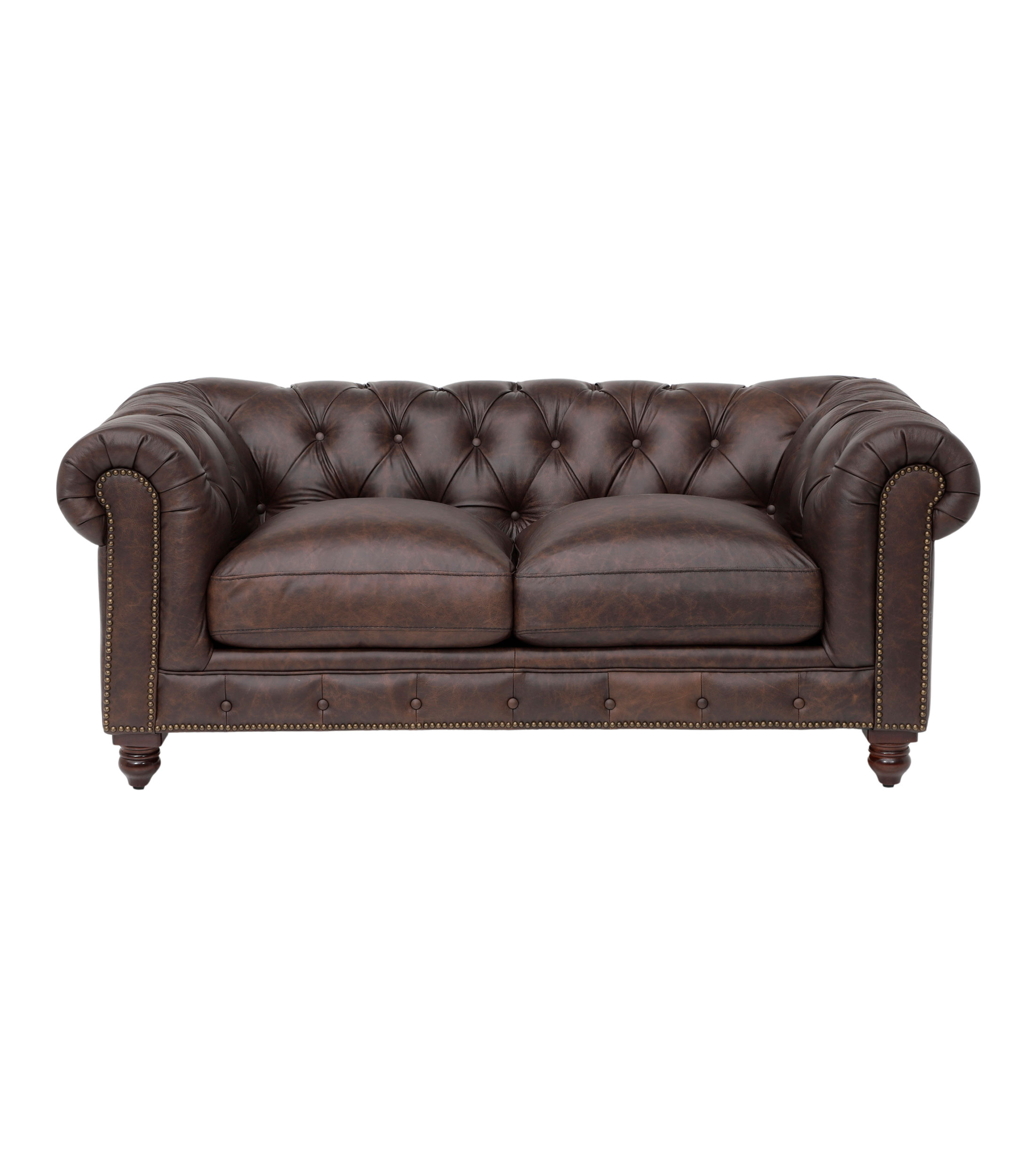 Love Seat en piel Malt Cognac
