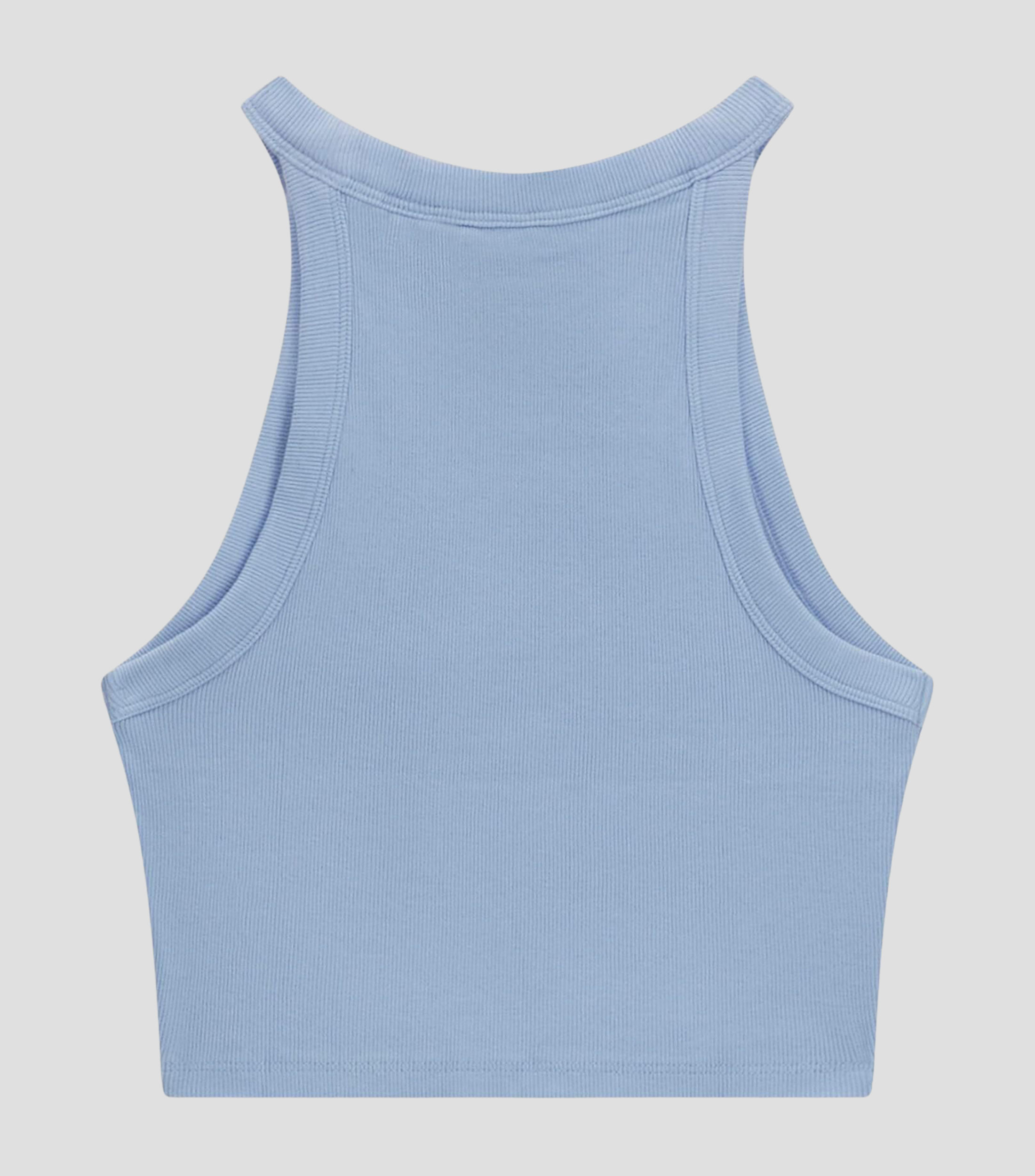 Playera cuello redondo sin mangas lisa Niña