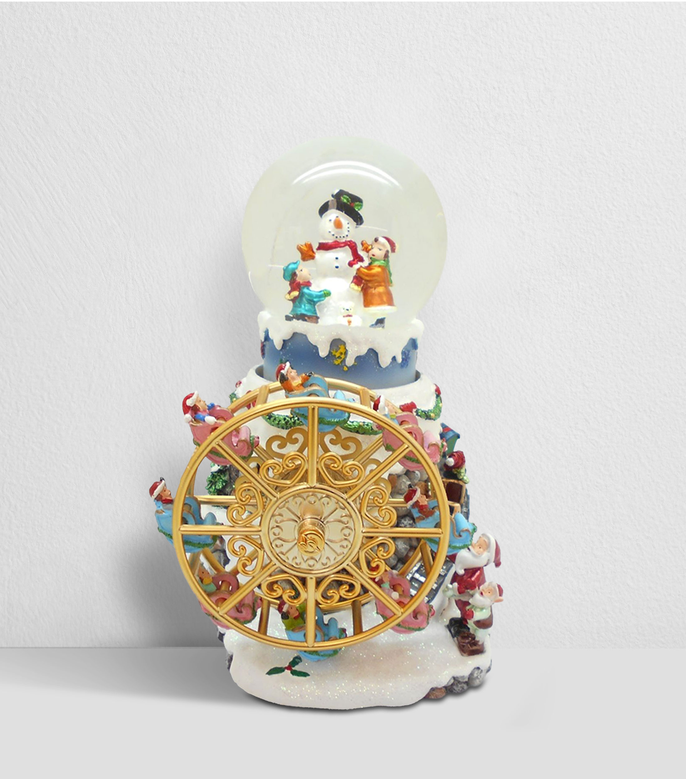 Figura Decorativa Globo Musical con cuerda en Poliresina